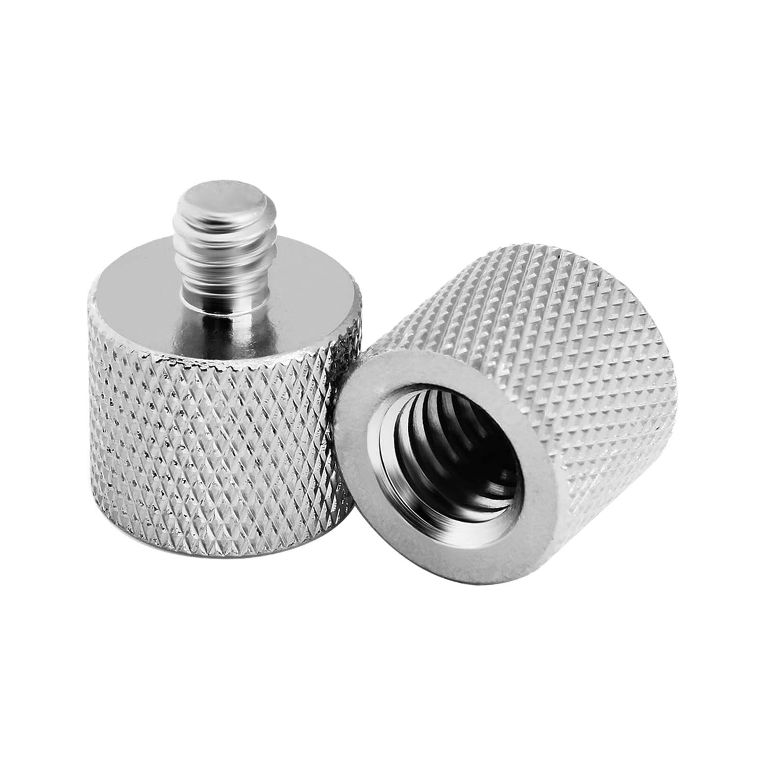 Adaptateur 3/8 à 1/4, adaptateur fileté mâle 3 à 8 pi-4 pour moniteur de caméra, support de microphone, trépied - Paquet de 2