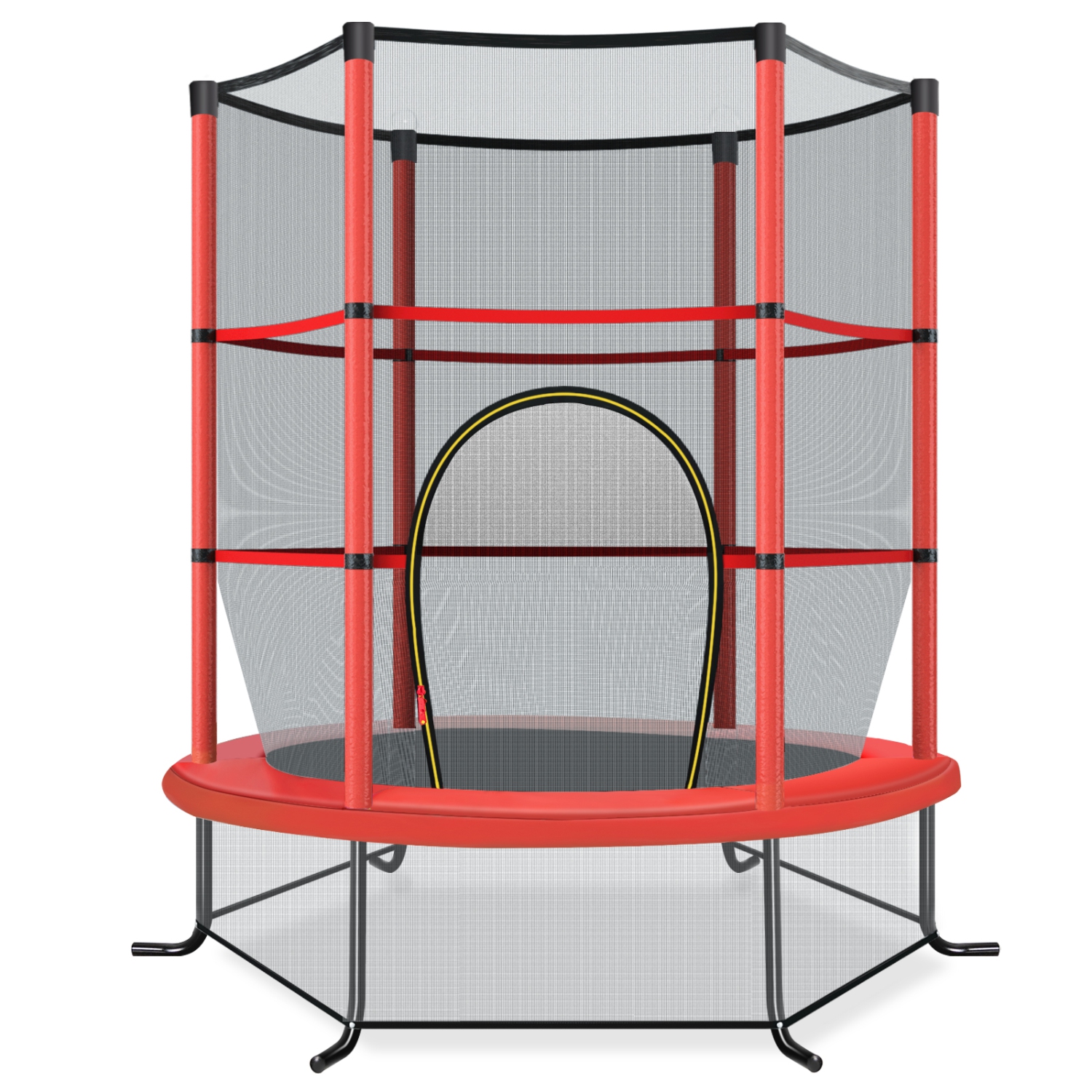 TopBuy – Mini trampoline d’exercice de 55 po pour enfants, certifié ASTM, forme hexagonale de mini-trampoline, pour tout-petit, pour enfant, cadeau