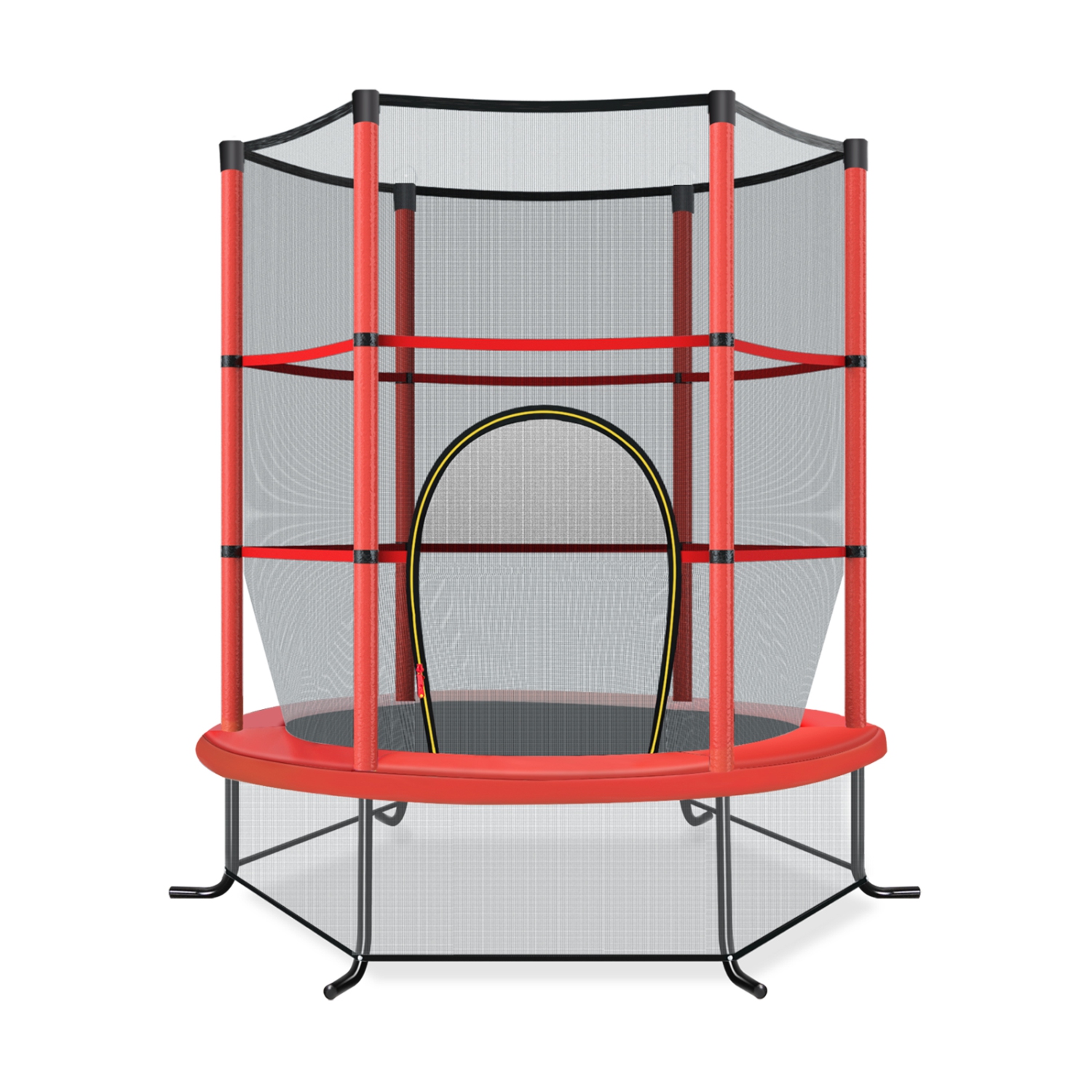 TopBuy – Mini trampoline d’exercice de 55 po pour enfants, certifié ASTM, forme hexagonale de mini-trampoline, pour tout-petit, pour enfant, cadeau