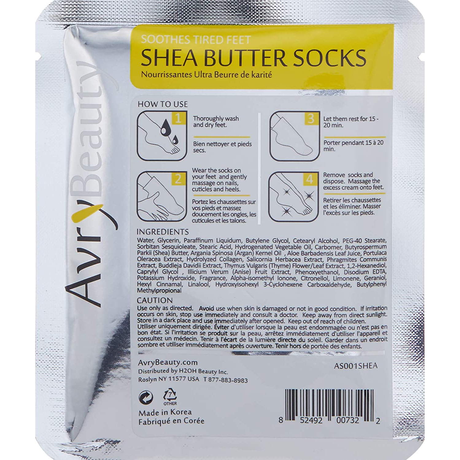 AvryBeauty Shea Socks with Shea Butter - 1 Count