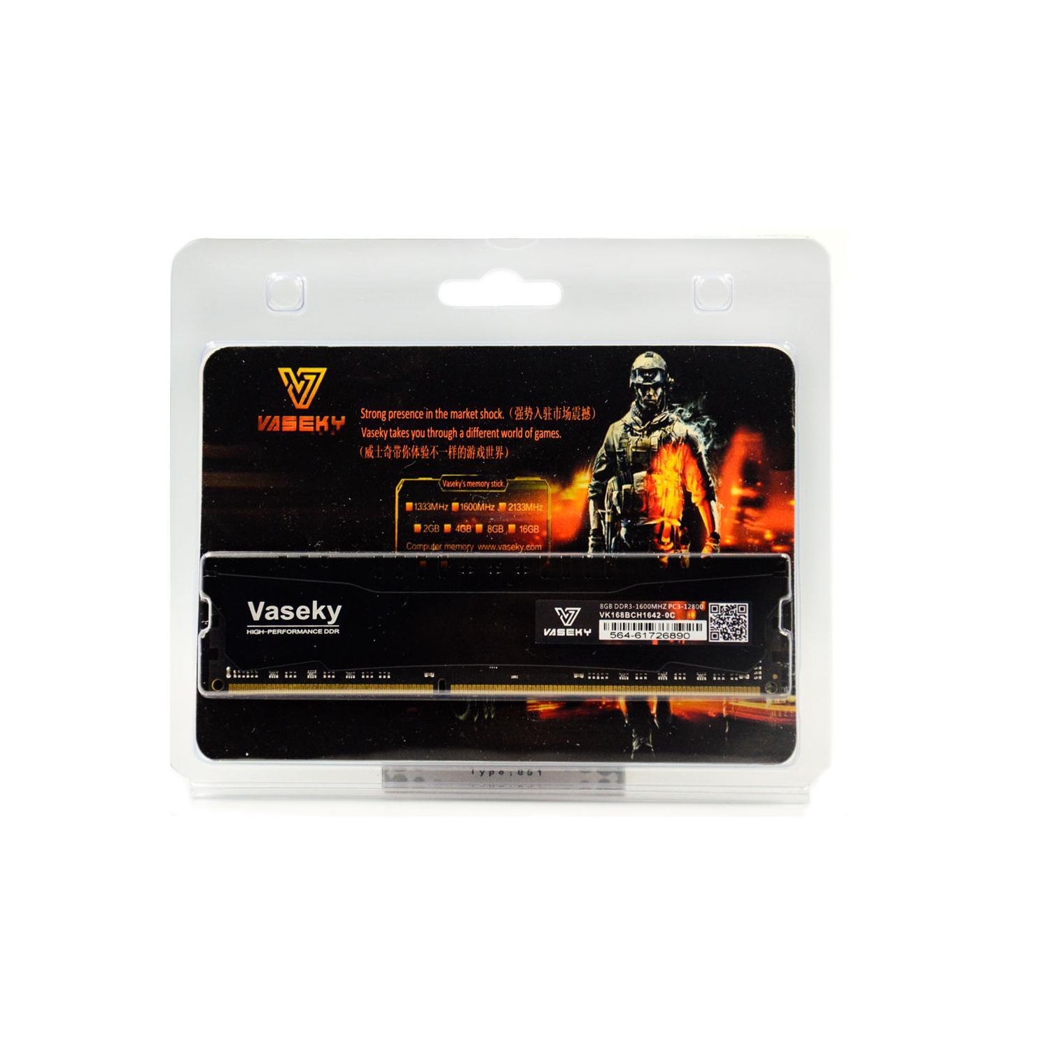 Vaseky Knight 8GB DDR3 1600 Desktop Memory DDR3 1600 Desktop Memory Model MEMVSKDDR316008GK