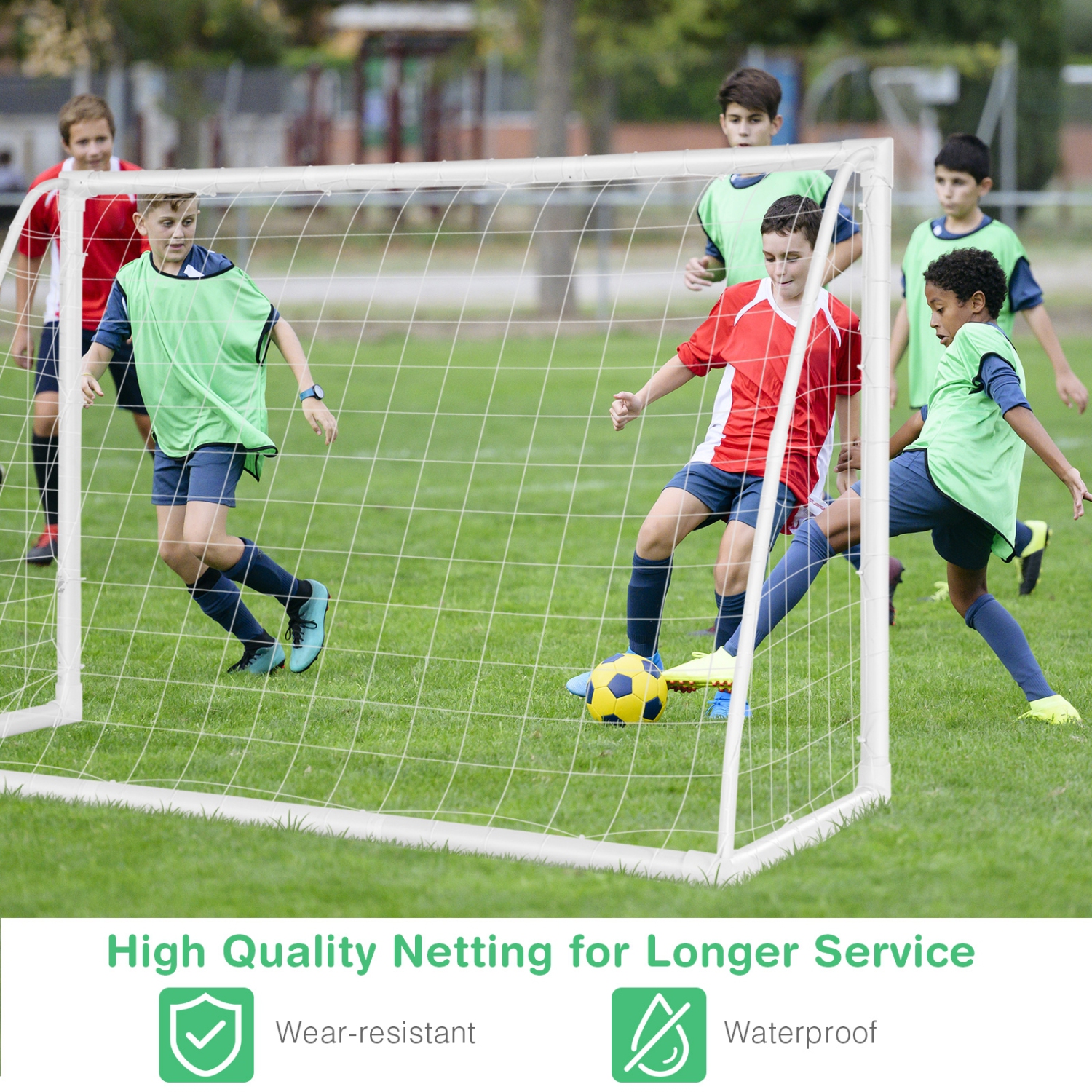 But de soccer portatif à installation rapide de 6 x 4 pi pour enfants