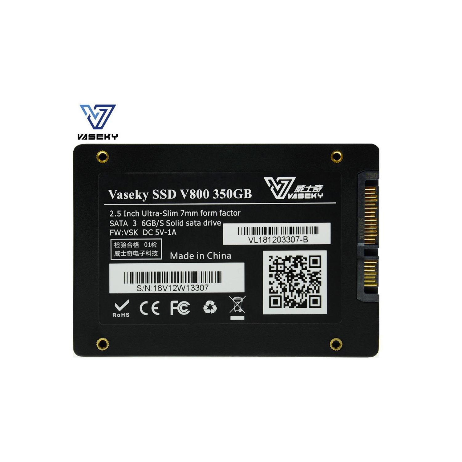 Vaseky 2.5'' SATA III 350GB SSD MLC Internal Solid State Drive for Desktop Notebook Standrad 2.5'' SATA III 350GB MLC Storage Grain