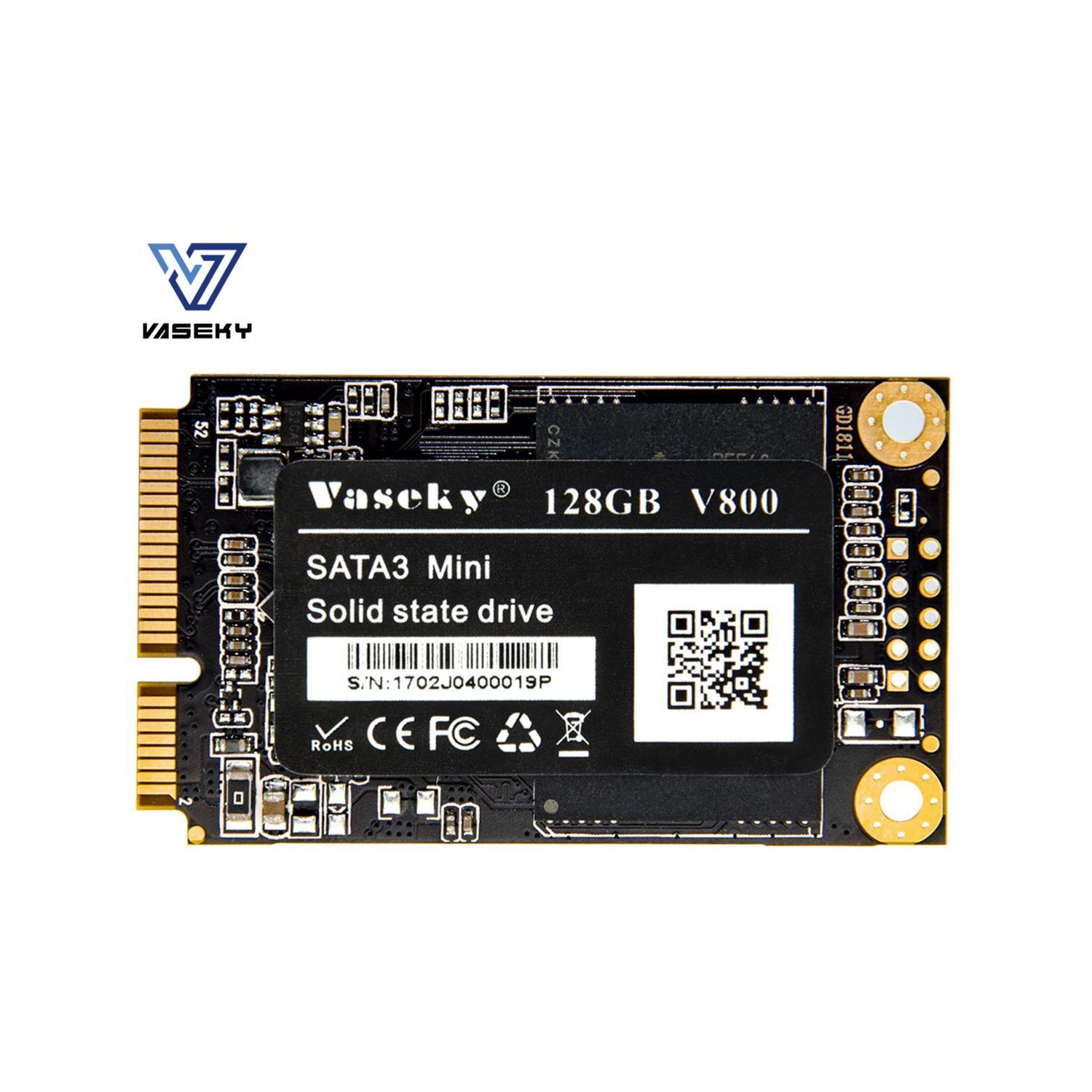 Vaseky Mini 1.8'' mSATA SSD 128G MLC Solid State Drive for Notebook Standrad Notebook mini-SATA128G Micron MLC Grain SSD