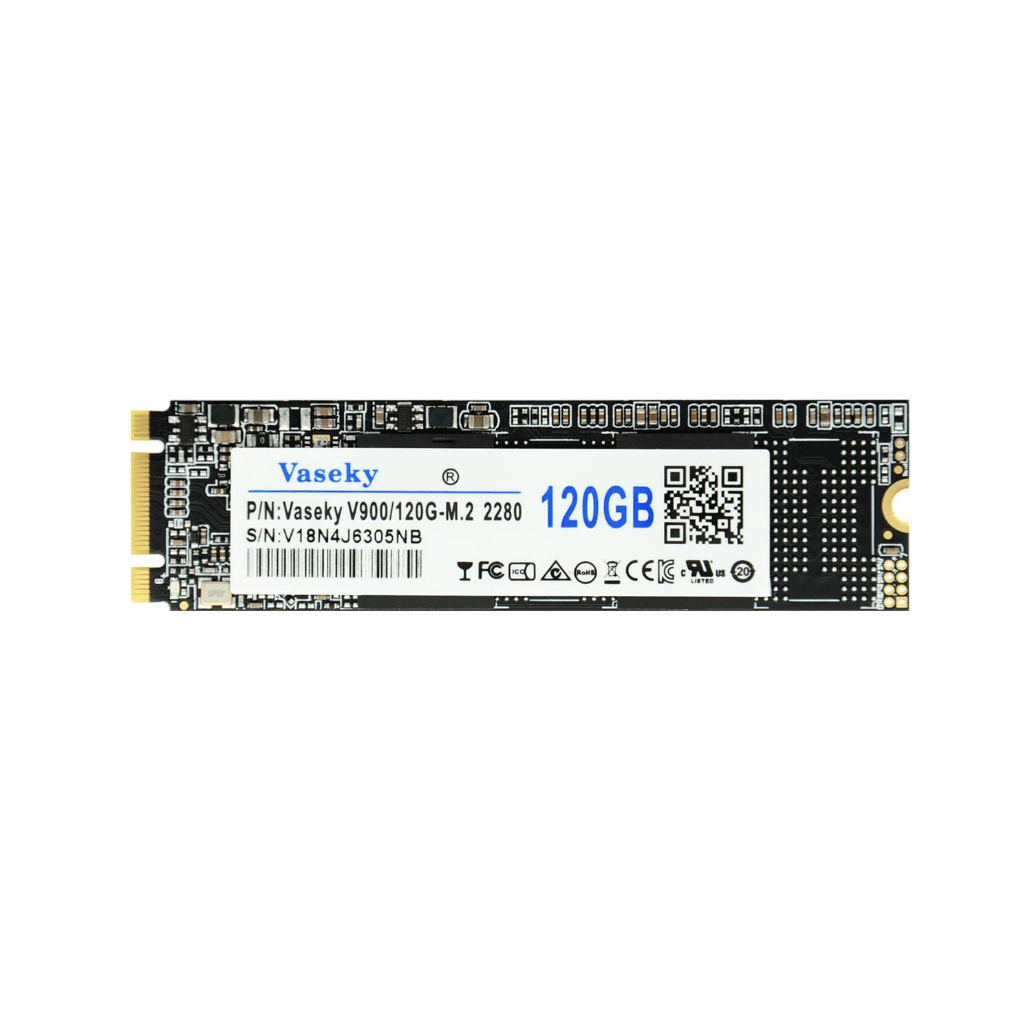 Vaseky M.2 2280 SATA 120GB SSD Internal Solid State Drive (SSD) for Desktop Notebook Standard M.2 SATA 128GB SSD Internal Solid State Disk