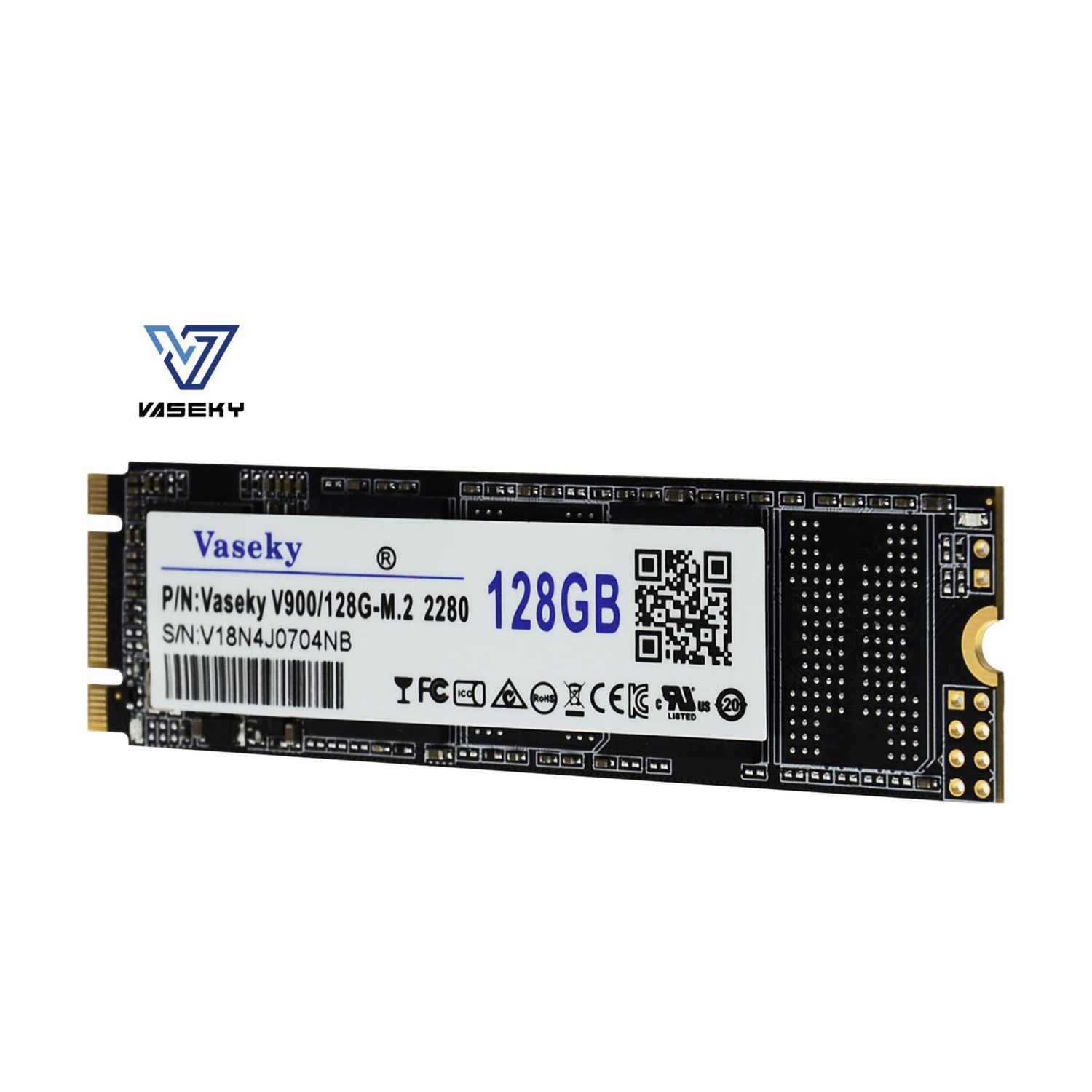 Vaseky M.2 2280 SATA 128GB SSD MLC Internal Solid State Drive for Desktop Notebook Standrad M.2 SATA 128GB SSD MLC Storage Grain