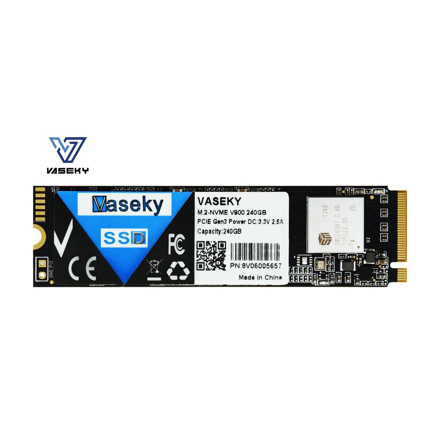 Vaseky M.2 240GB NVMe PCI-Express 3.0 x4 Internal Solid State Drive for Desktop Notebook M.2 2280 SSD