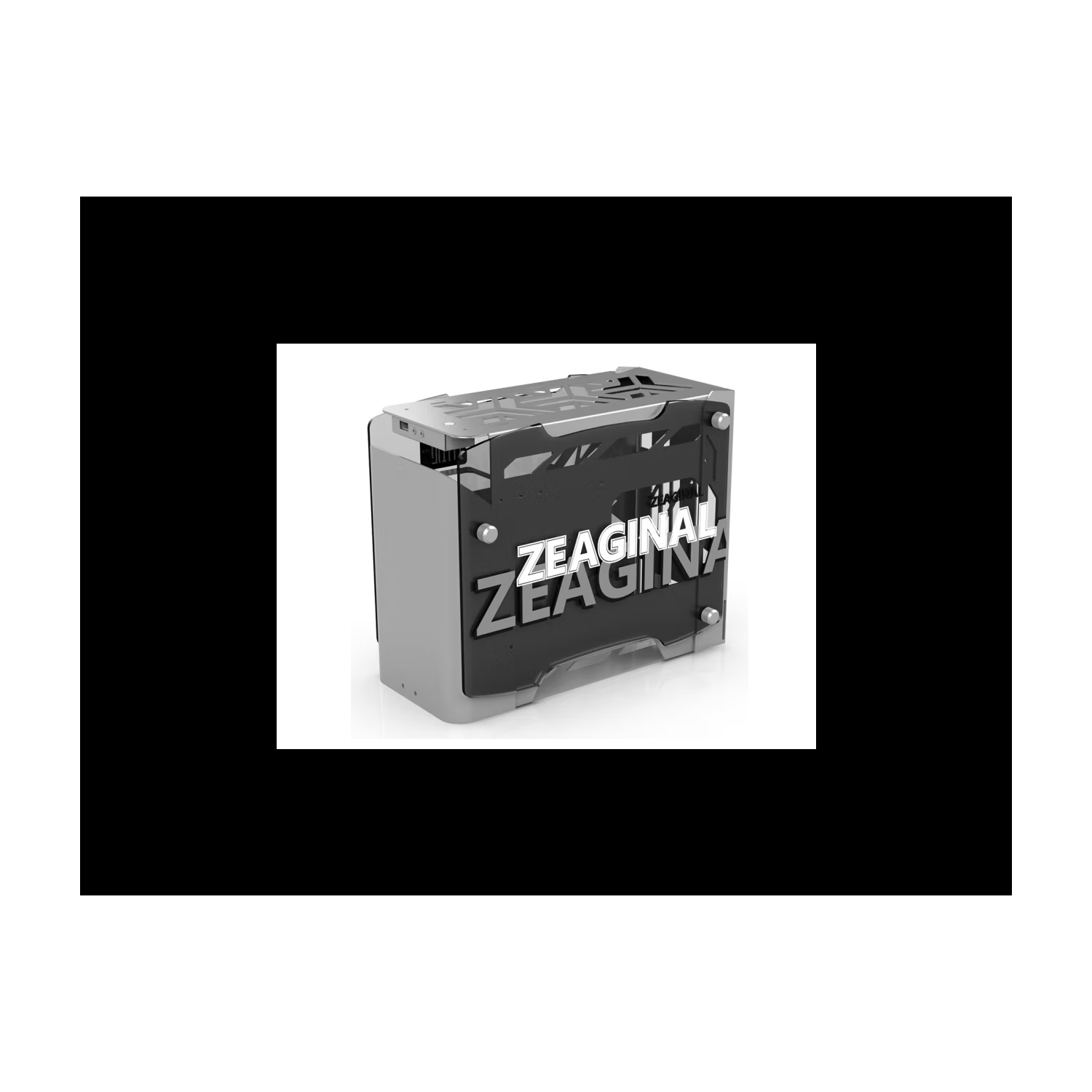 H.E. ZC-LingLong Mini ITX Plus Opening Tempered Class Computer Case Support ITX Motherboard ,Support 240mm Radiator USB3.0