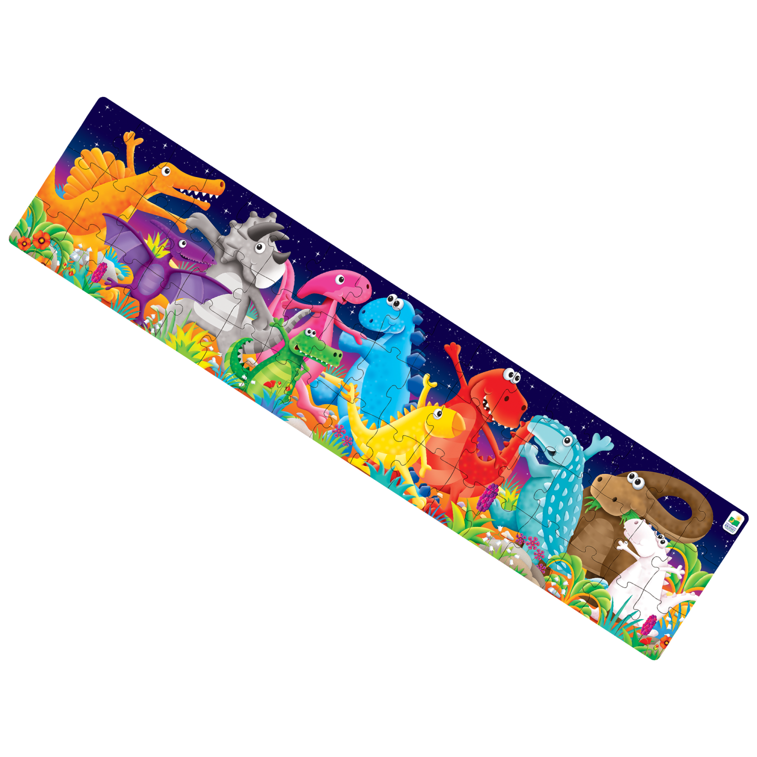 Long & Tall Puzzles - Color Dancing Dino's
