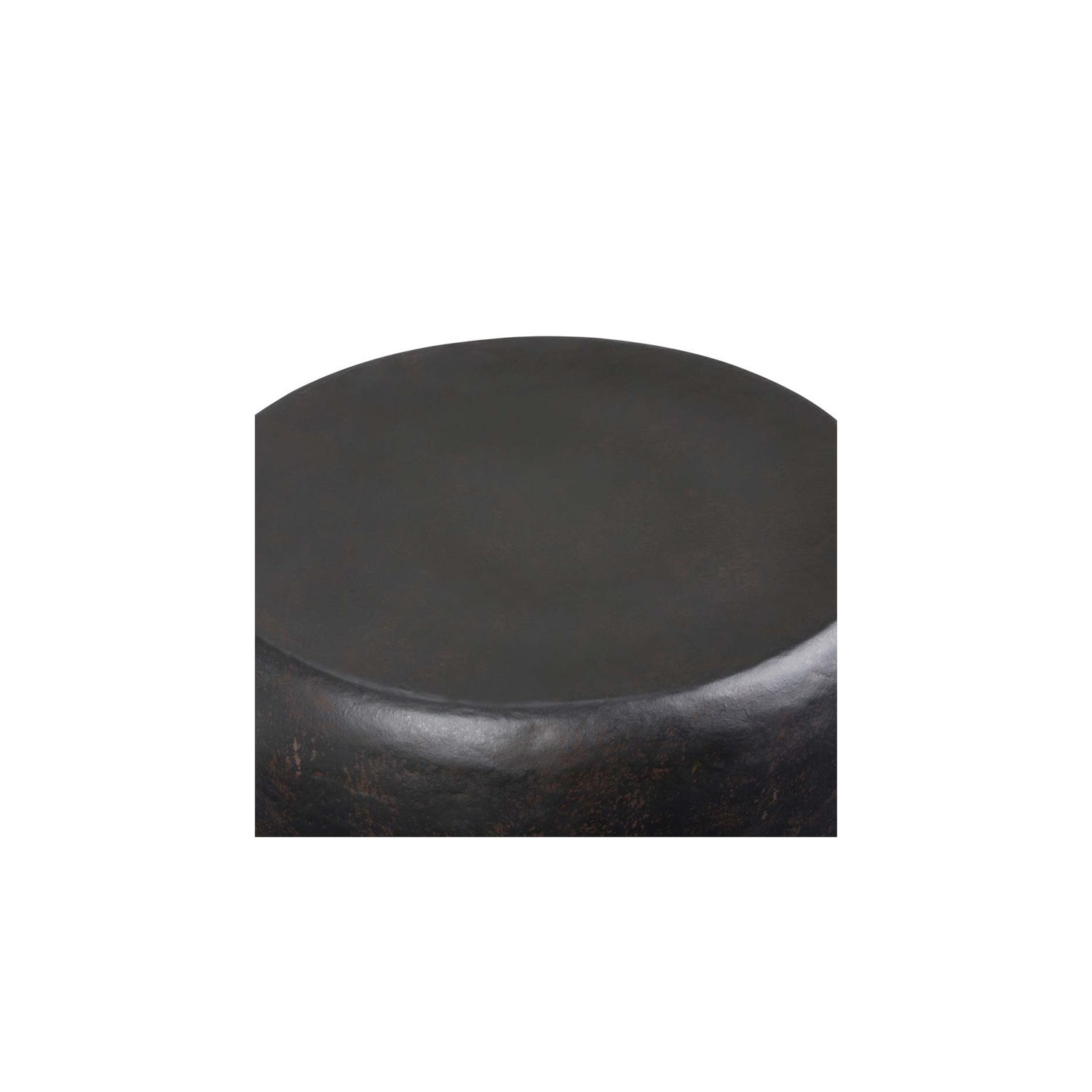 Pemberly Row Industrial 20" Metal Accent Side Table in Rustic Bronze