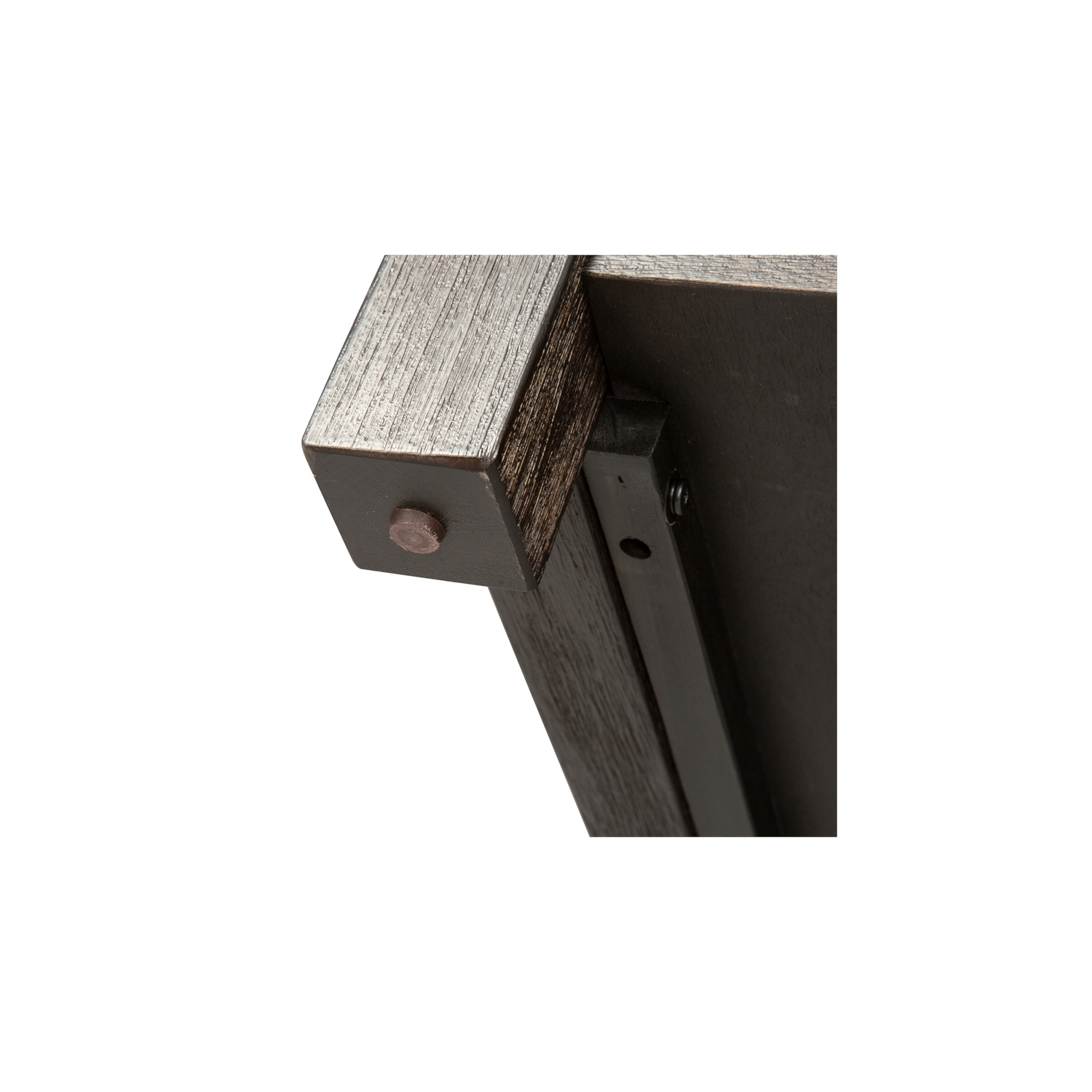 Heatherbrook Black Drawer End Table