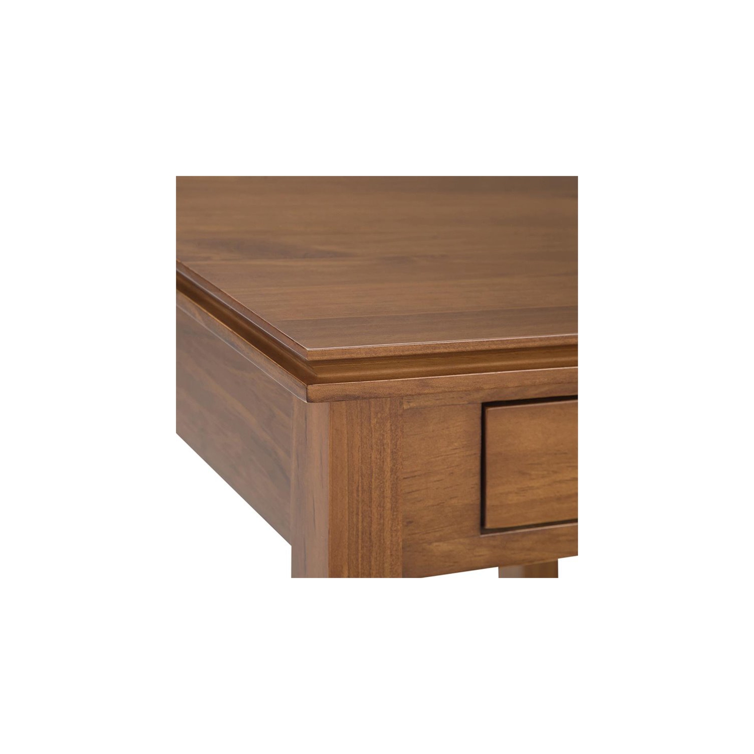 Pemberly Row Transitional Wood 21" Square End Side Table in Honey Brown