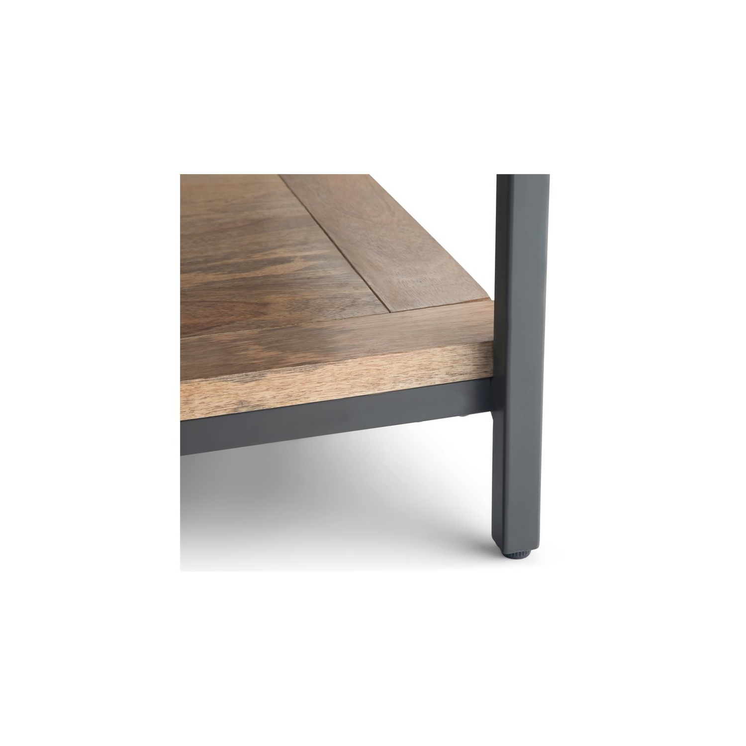 Table basse carrée de 34 po en bois de manguier naturel de la collection Pemberly Row