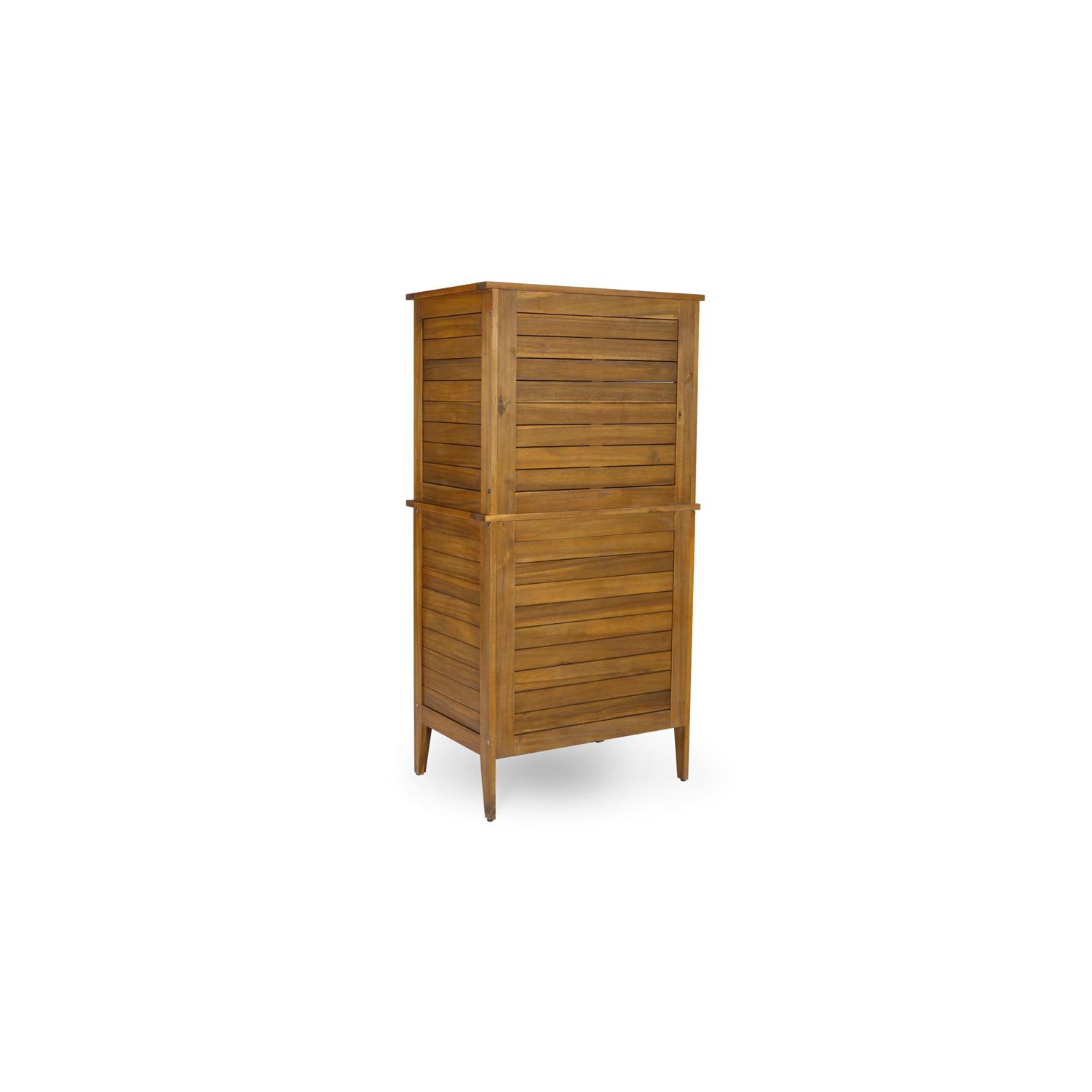 Homestyles Maho Wood Outdoor Storage Cabinet in Brown