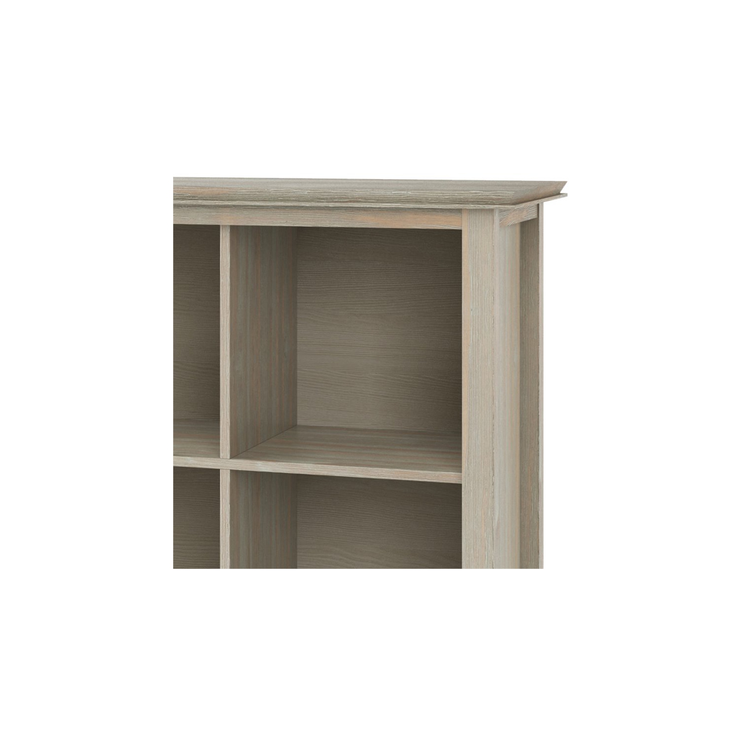 Bibliothèque transitionnelle à 9 cubes en bois Pemberly Row et unité en gris