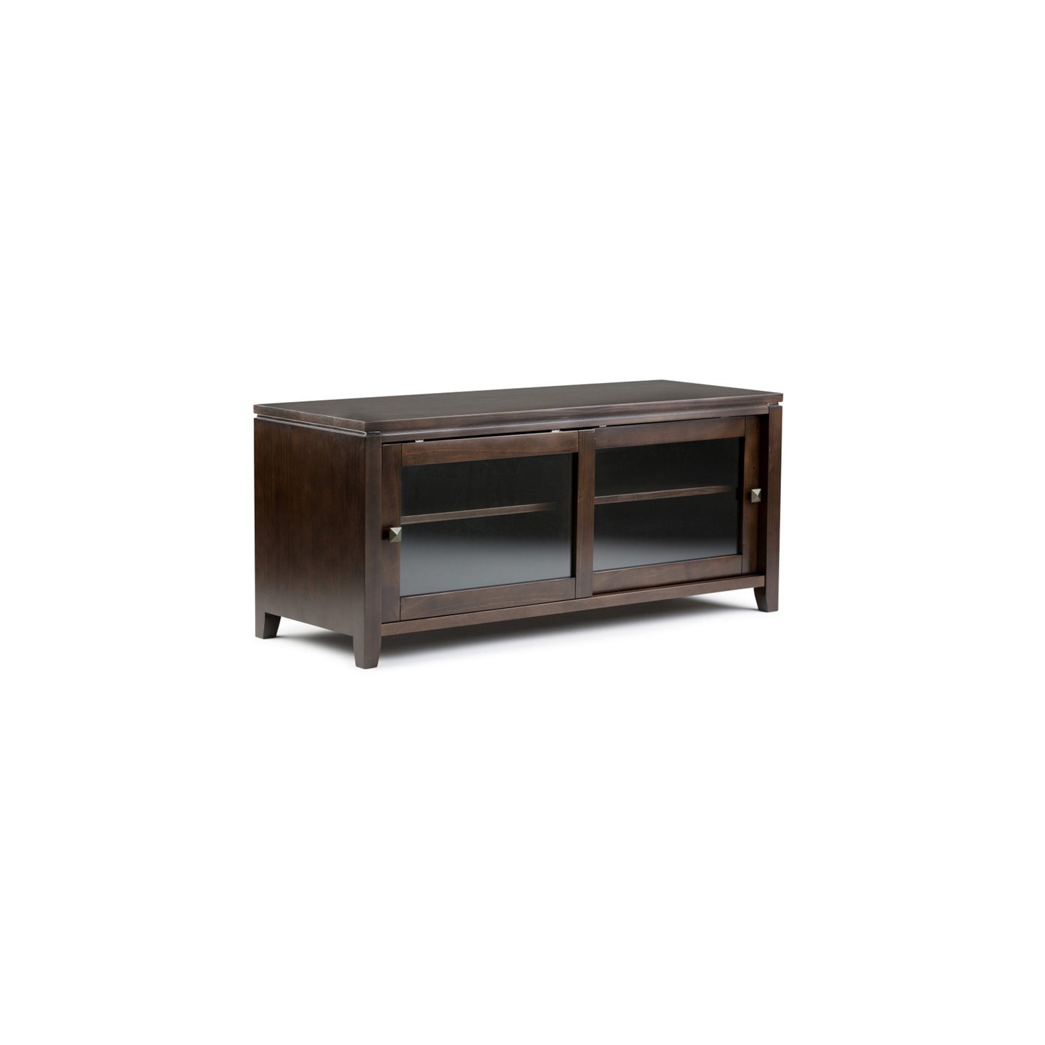 Trent Home Wood 48"W TV Media Stand For TVs upto 50" in Mahogany Brown