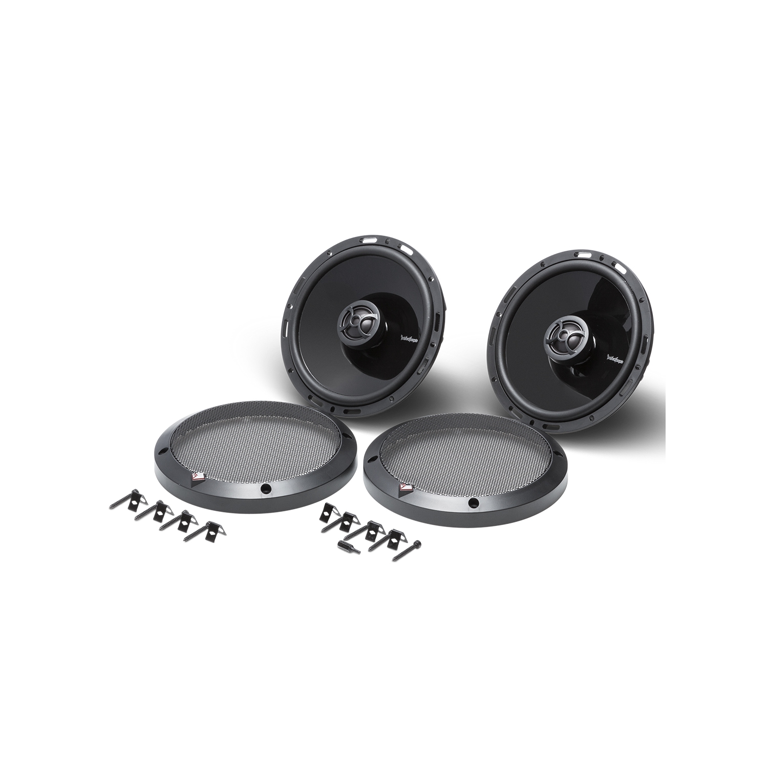 Haut-parleurs pleine gamme Euro Fit à 2 voies de 6,5 po Fosgate P1650 Punch de Rockford - Paire