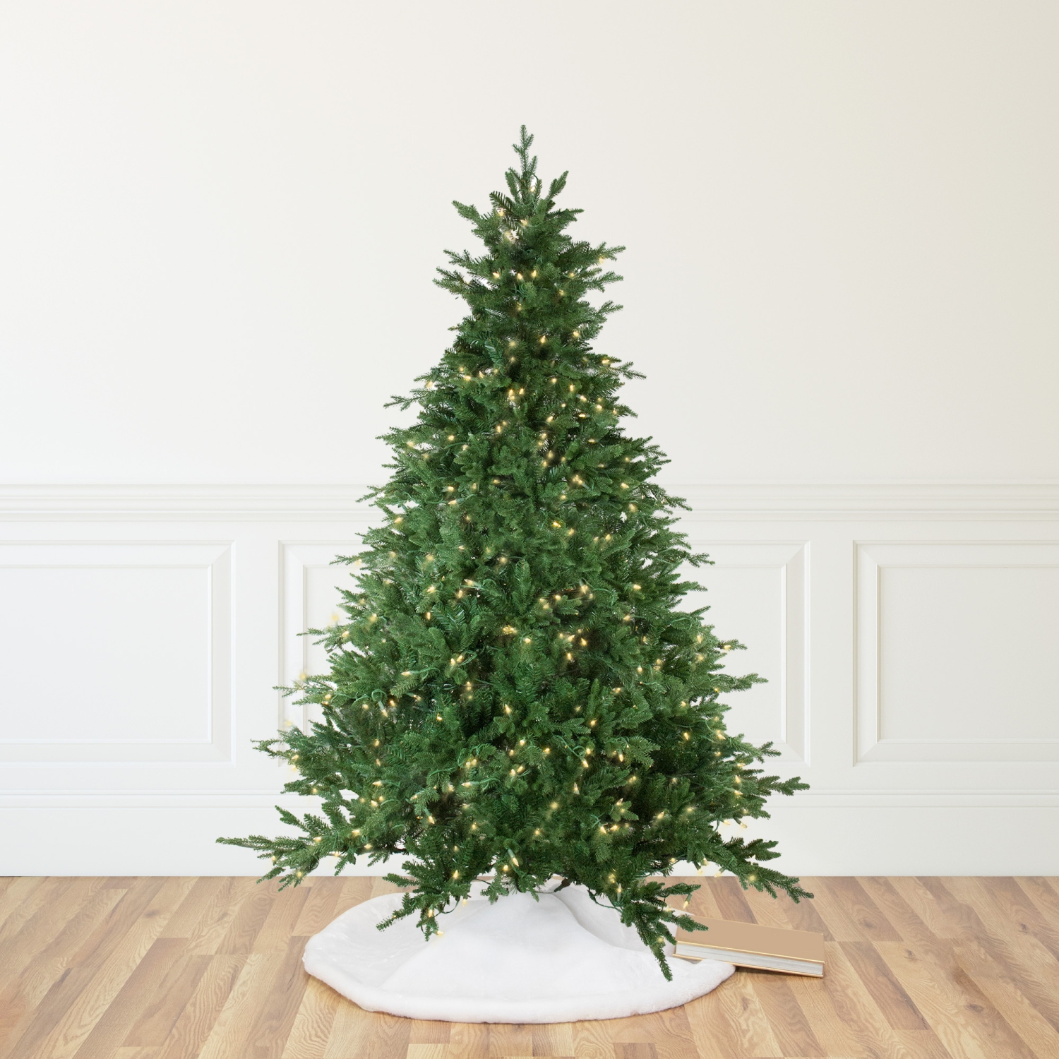 Real Touch Pre-Lit Full Minnesota Balsam Fir Artificial Christmas Tree - 6.5' - Warm White LED