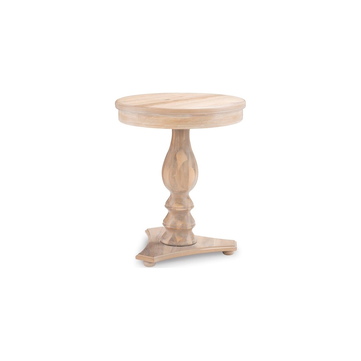 Linon Bree Wood Accent Side Table in Natural Brown