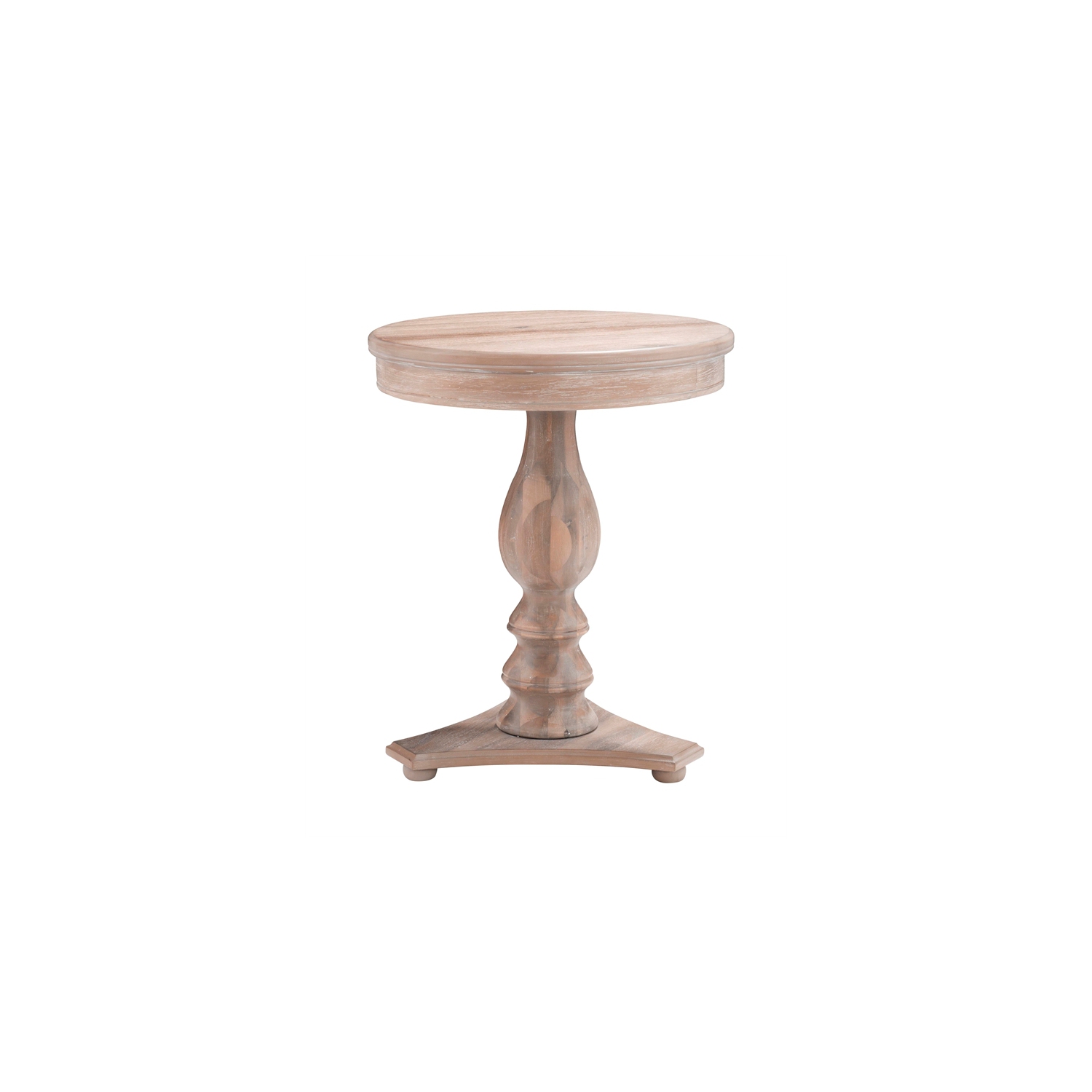 Linon Bree Wood Accent Side Table in Natural Brown