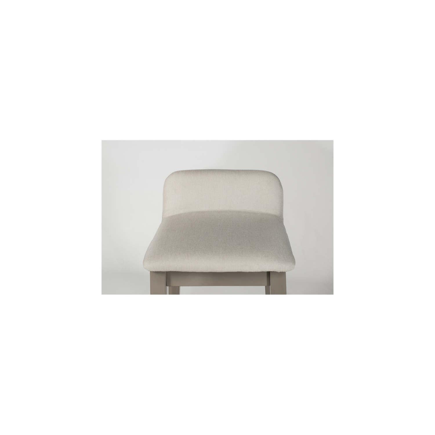 Bowery Hill Non-Swivel Counter Stool in Natural Distressed Gray