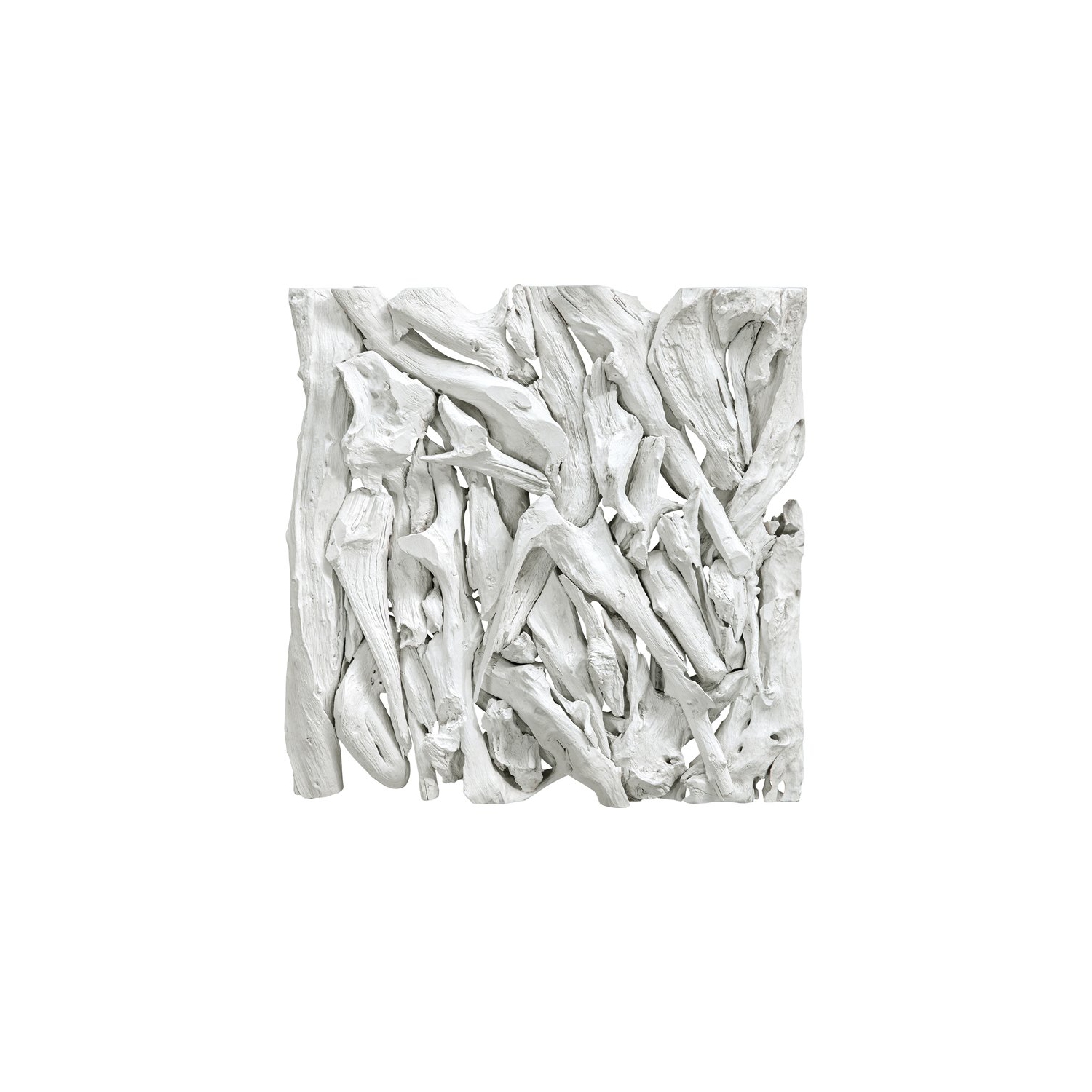 Uttermost Rio Coastal Teak Wood Wall Decor in White Washed Finish