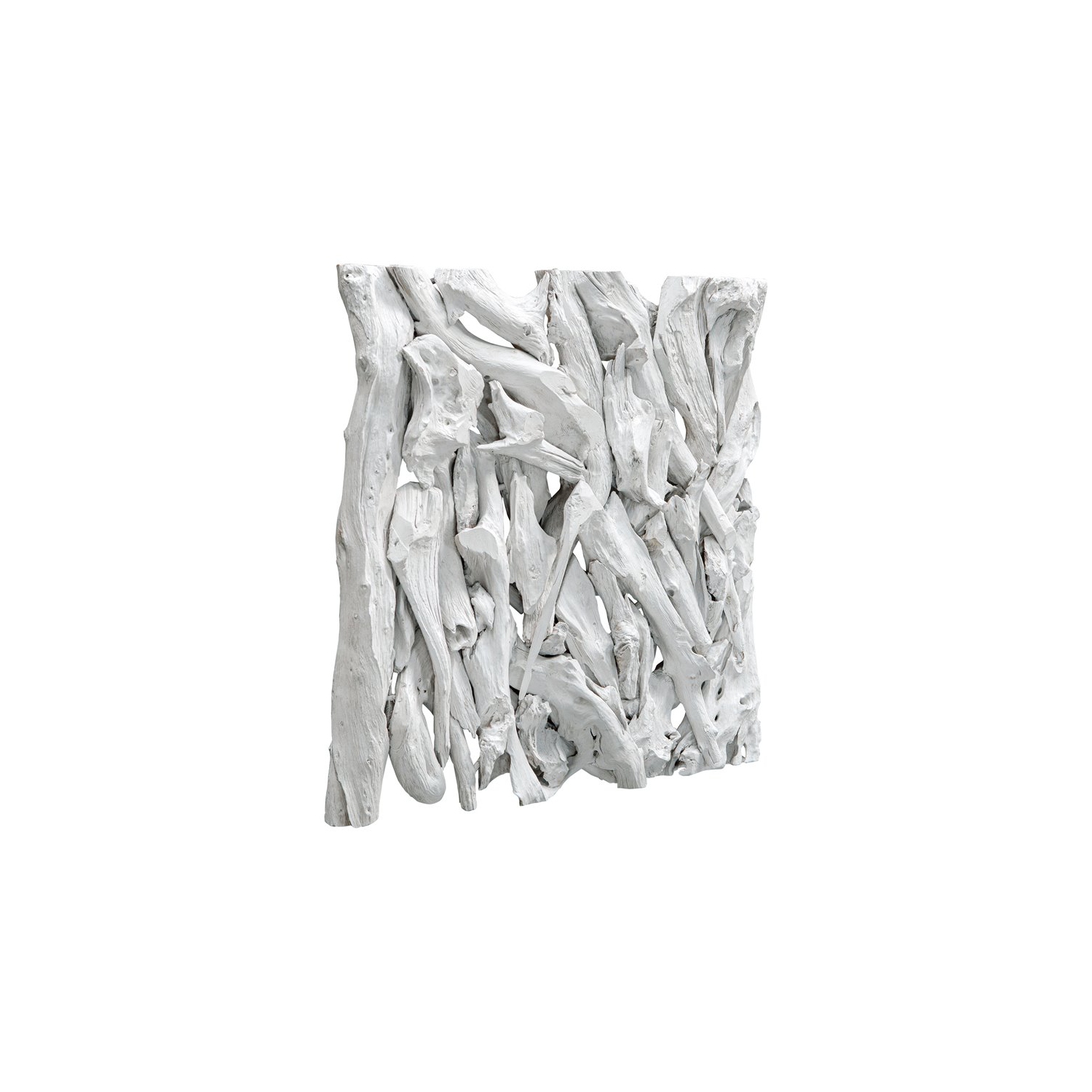 Uttermost Rio Coastal Teak Wood Wall Decor in White Washed Finish