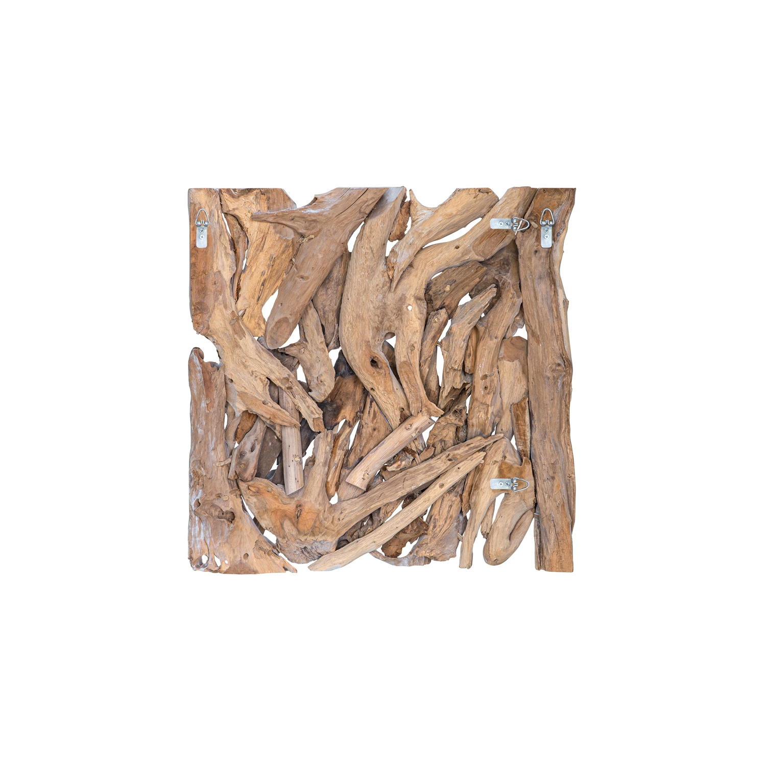 Uttermost Rio Coastal Teak Wood Wall Decor in White Washed Finish