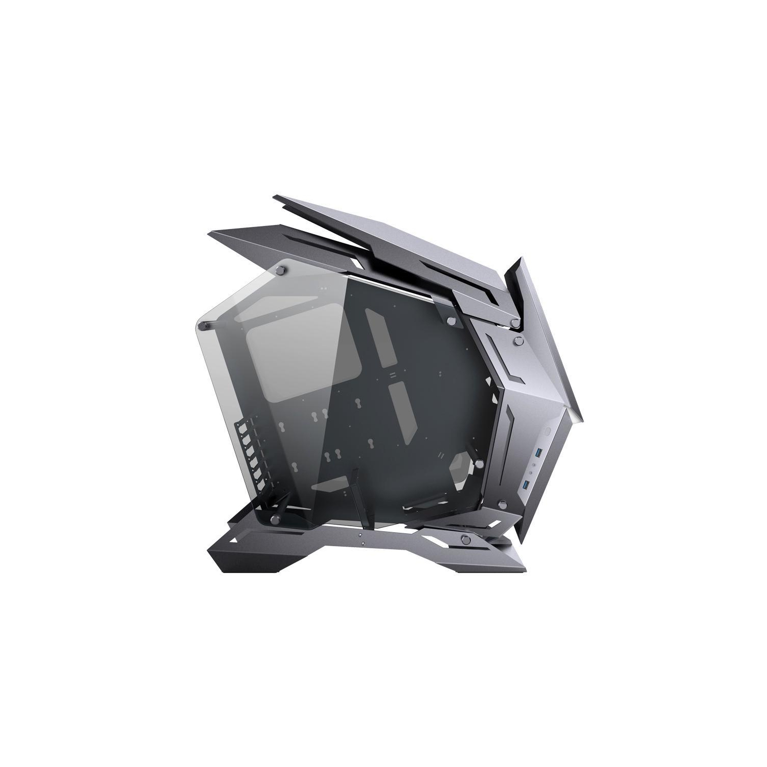 JONSTOMP – Boîtier d’ordinateur de jeu MOD-3, prise en charge de la carte mère XL-ATX de 360 mm, panneau avant à refroidissement liquide de 5 V ARGB