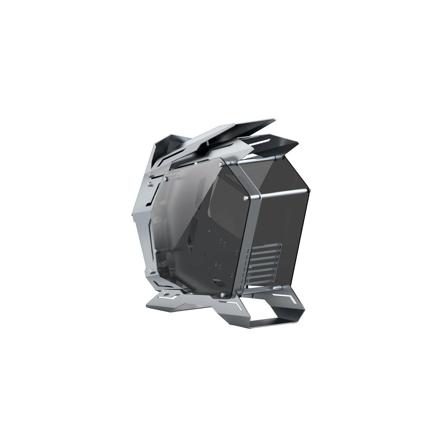 JONSTOMP – Boîtier d’ordinateur de jeu MOD-3, prise en charge de la carte mère XL-ATX de 360 mm, panneau avant à refroidissement liquide de 5 V ARGB