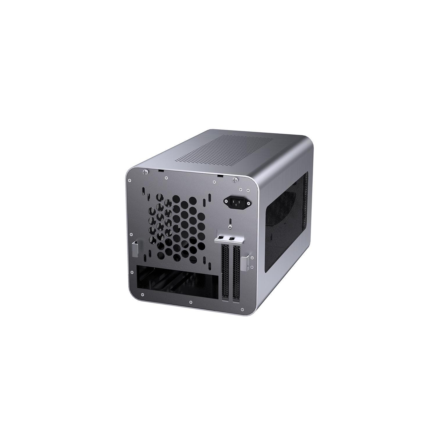 H.E. V8 Mini Gaming Computer Case Desktop PC Case Support 240mm Liquid cooler Support ITX/DTX Motherboard USB 3.0 *1 -Gray