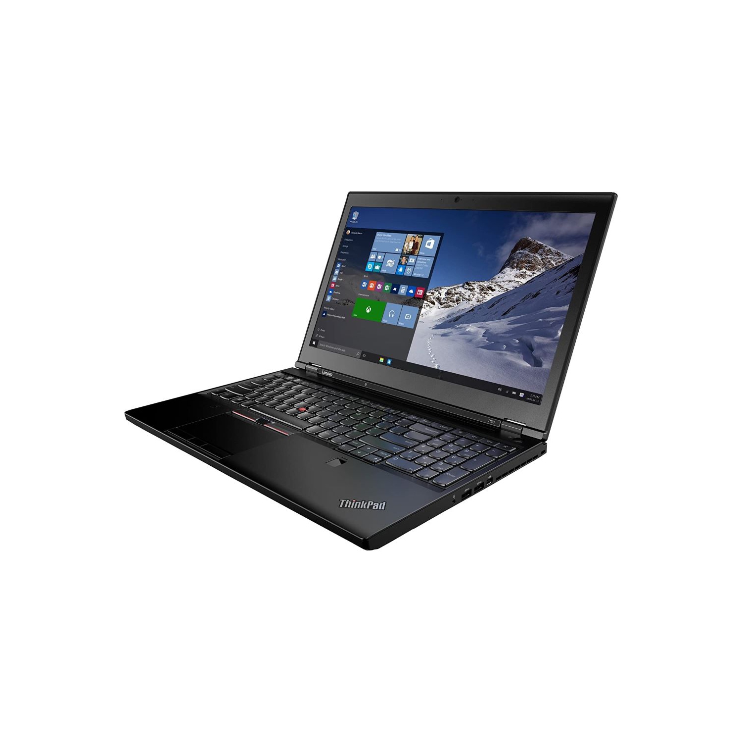 Refurbished (Good) Lenovo ThinkPad P50 Laptop Intel Quad Core i7-6700HQ, 2.6GHz, 16GB, 500GB SSD, Dedicate NVIDIA Quadro M1000M 2GB Video Card, 15.6" TFT, Win 10Pro