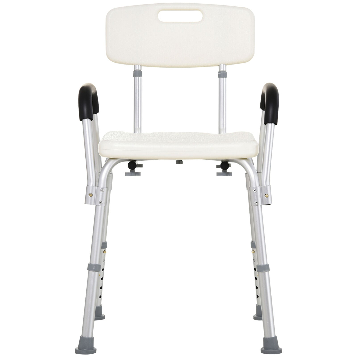 Adjustable Medical Shower Chair Quick Release Bathtub w/ Arm Backrest