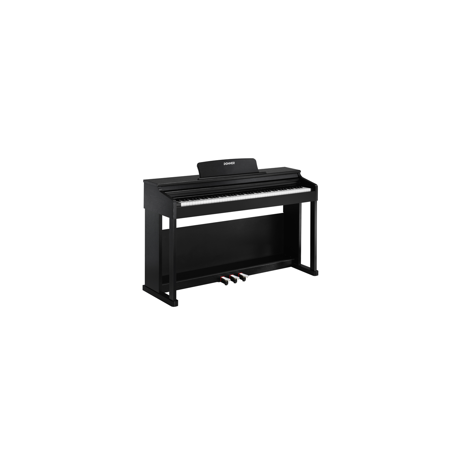 Donner DDP-100 88 Key Hammer Action Weighted Upright Digital Piano with Furniture Stand & 3 Pedal for Beginner