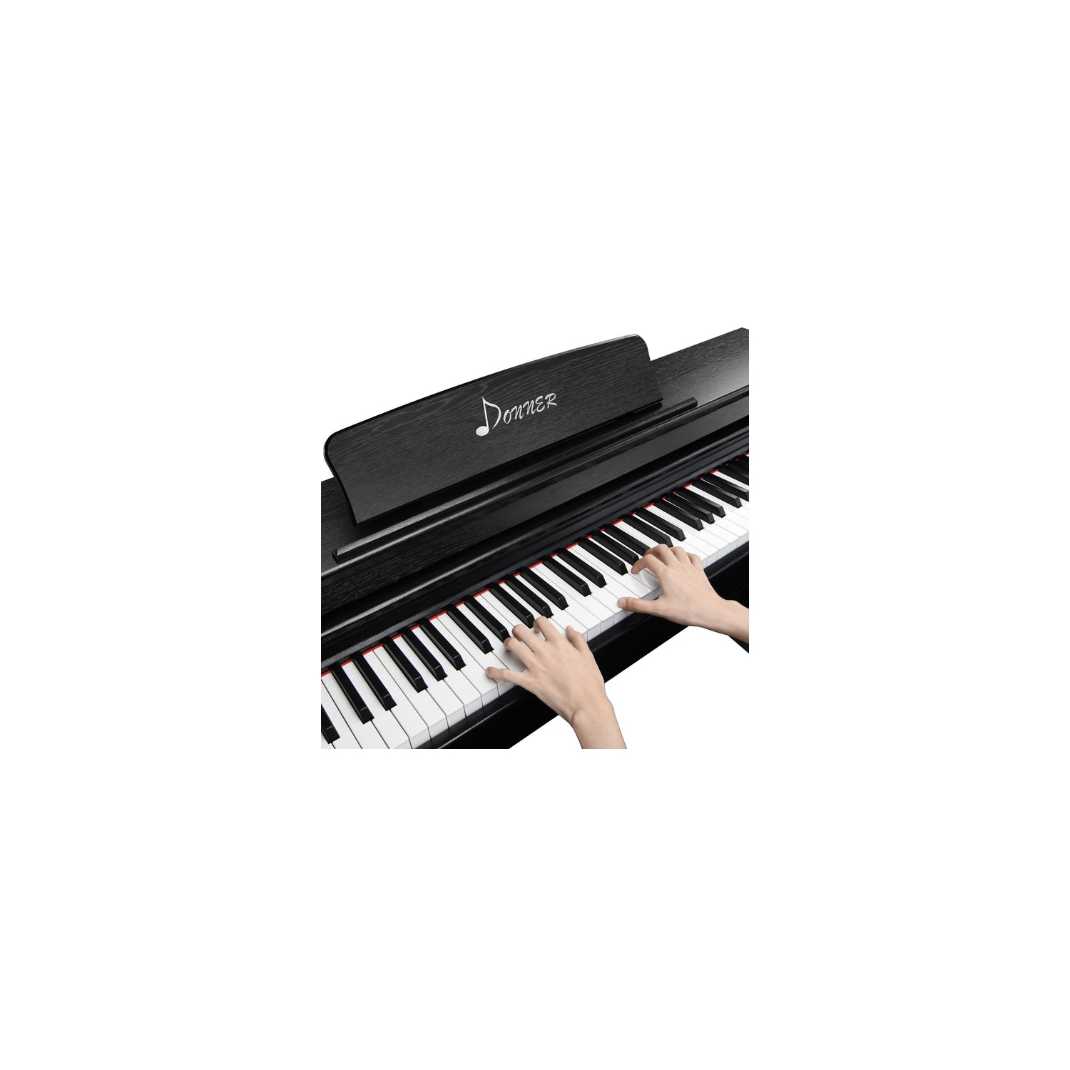 Donner DDP-100 88 Key Hammer Action Weighted Upright Digital Piano with Furniture Stand & 3 Pedal for Beginner