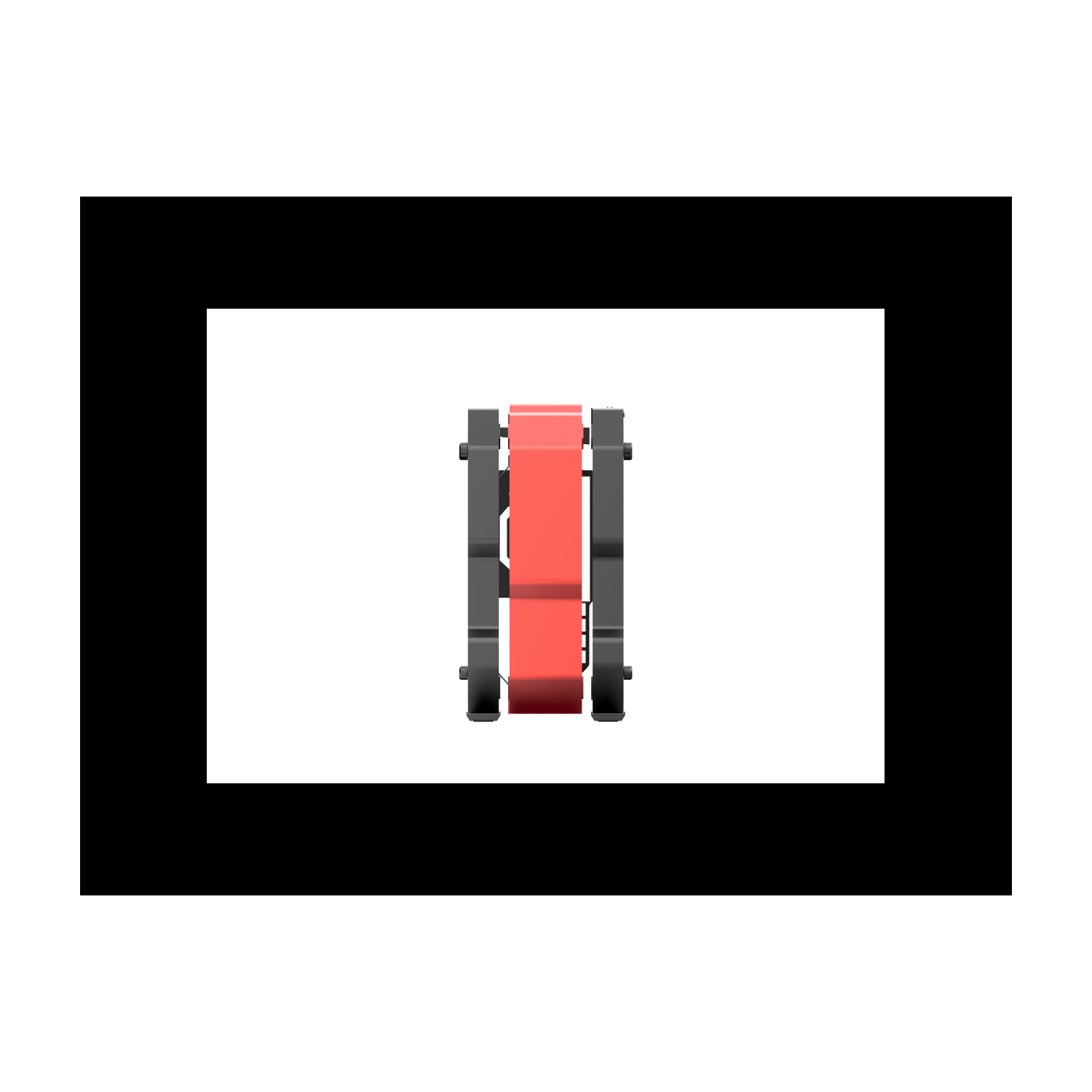 H.E. ZC-06M Tempered Glass Mini Computer Case Support 240mm Radiator Support M-ATX Motherboard USB 3.0 -Red