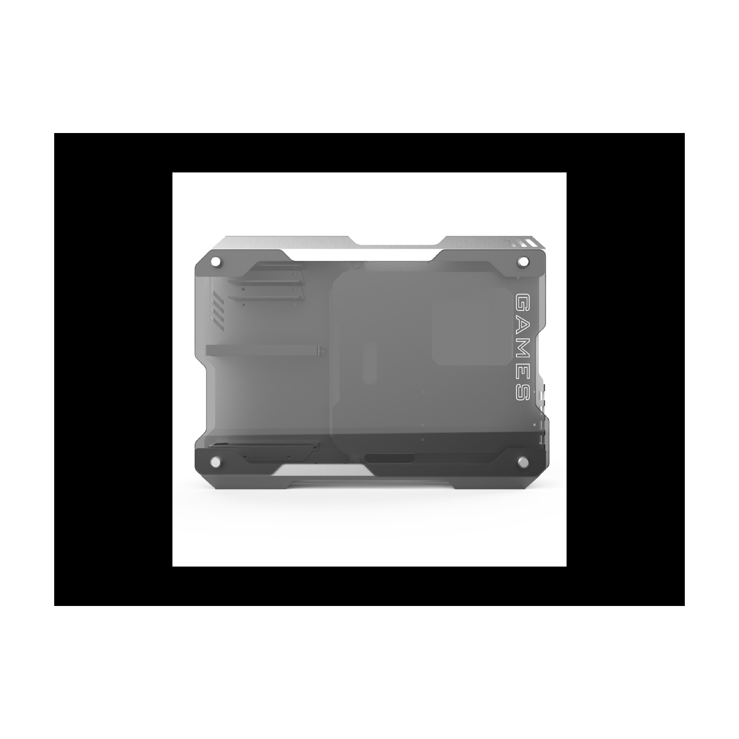 H.E. ZC-01M Mini Tempered Glass Computer Case Support 120MM/ 240mm Radiator Support M-ATX /ITX Motherboard USB 3.0 -Silver