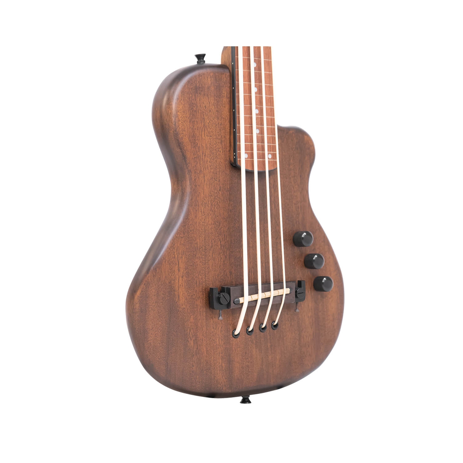 Gold Tone Micro-basse électrique sans frettes ME-BassFL à échelle de 23 pouces avec sac