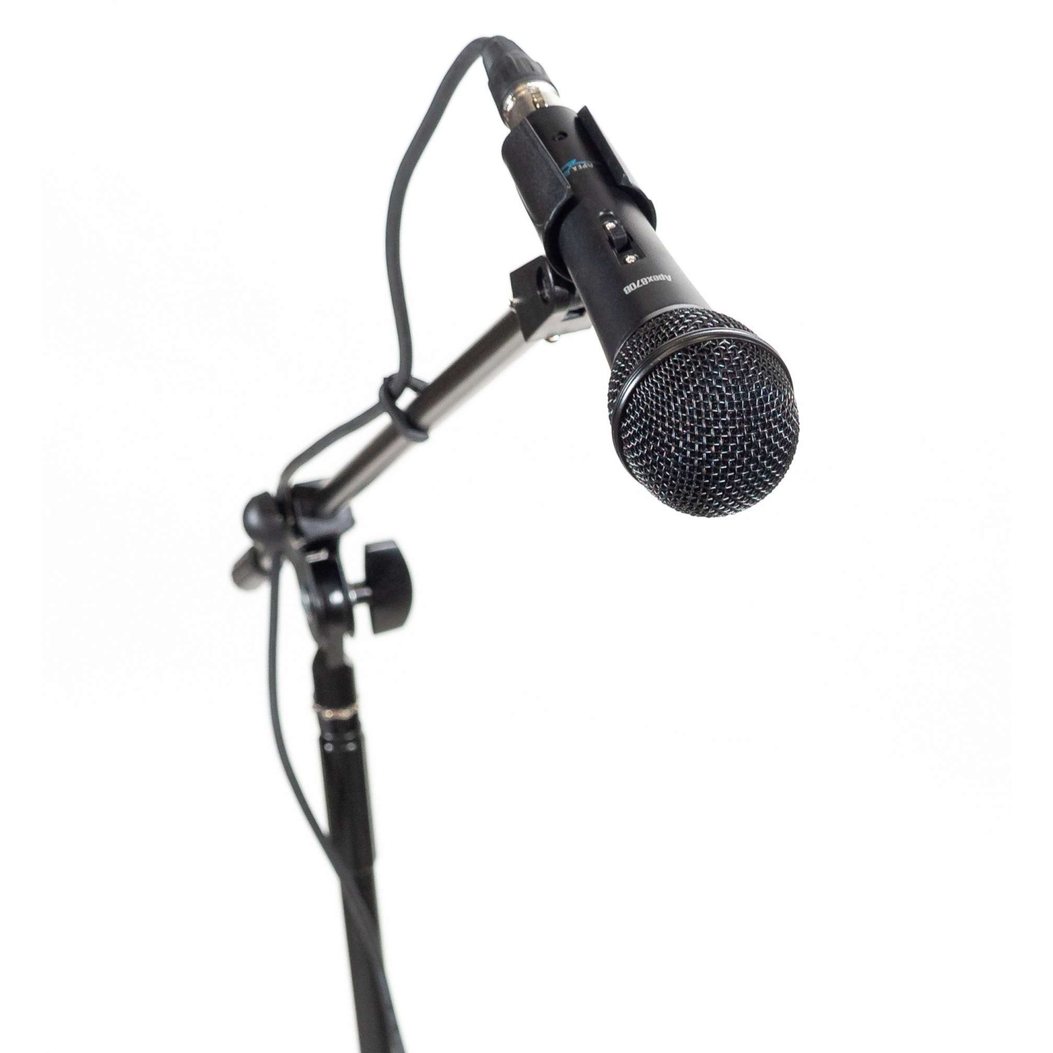 Apex Economy Dynamic Hand Held Microphone Package with Cable, Stand and Clip