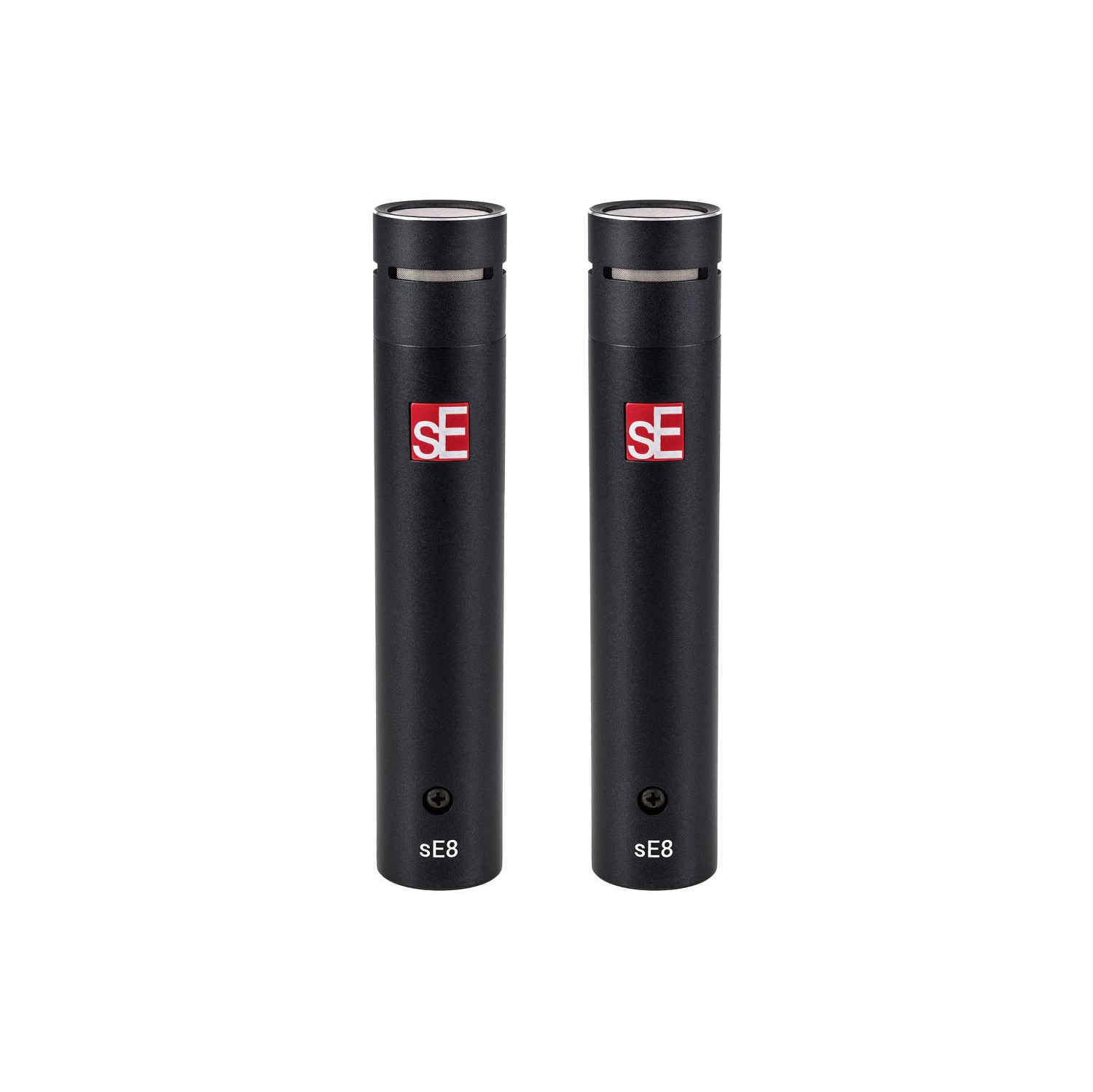 sE Electronics Matched Pair of SE8 Condenser Mics w/ Mounting Bar, Mic Clips, and Case