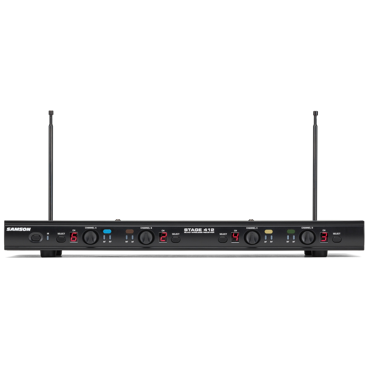 Samson Stage 412 Frequency-Agile, Quad-Channel Handheld VHF Wireless System - E