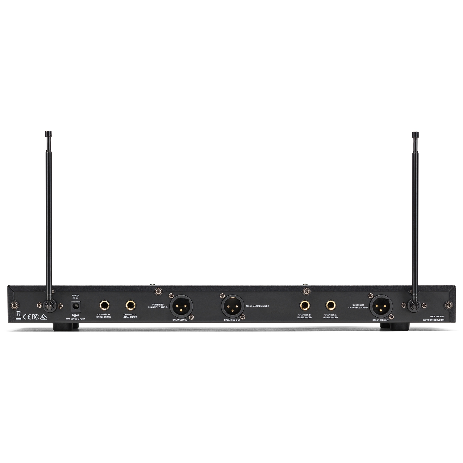 Samson Stage 412 Frequency-Agile, Quad-Channel Handheld VHF Wireless System - E