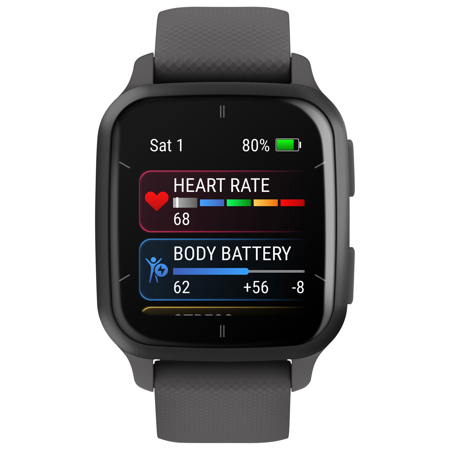 Garmin Venu SQ2 40.6mm Bluetooth Smartwatch - Shadow Grey/Slate