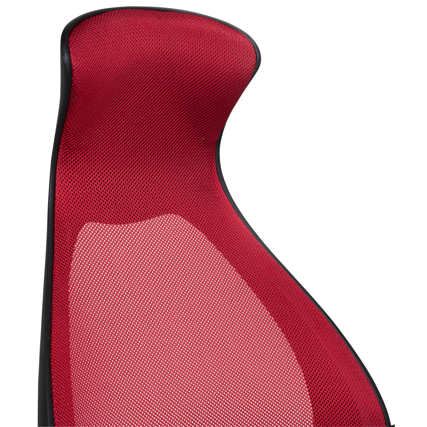 Fauteuil de bureau à dossier haut en filet Tivoli de Brassex - Noir/Rouge