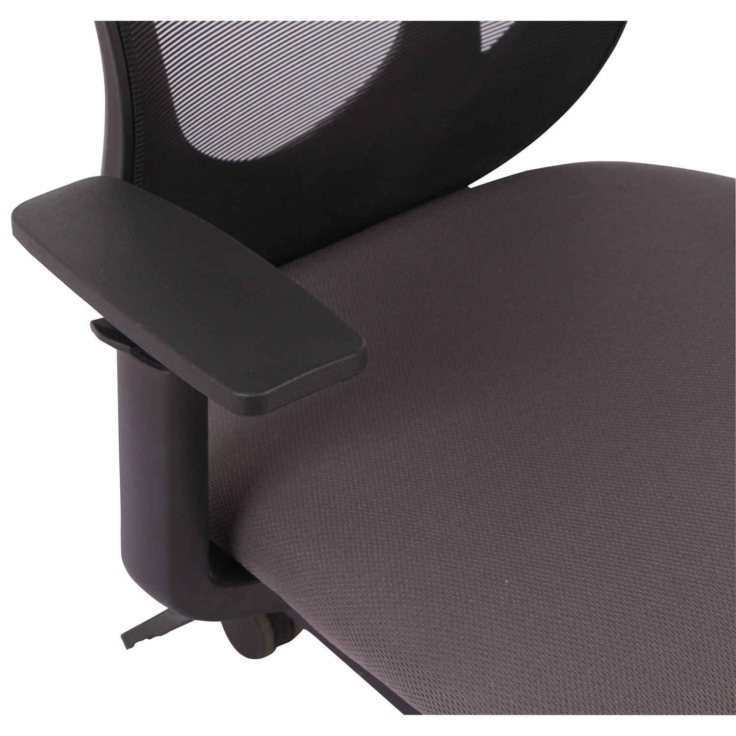 Fauteuil de bureau ergonomique en filet à dossier haut Hazel de Brassex - Gris