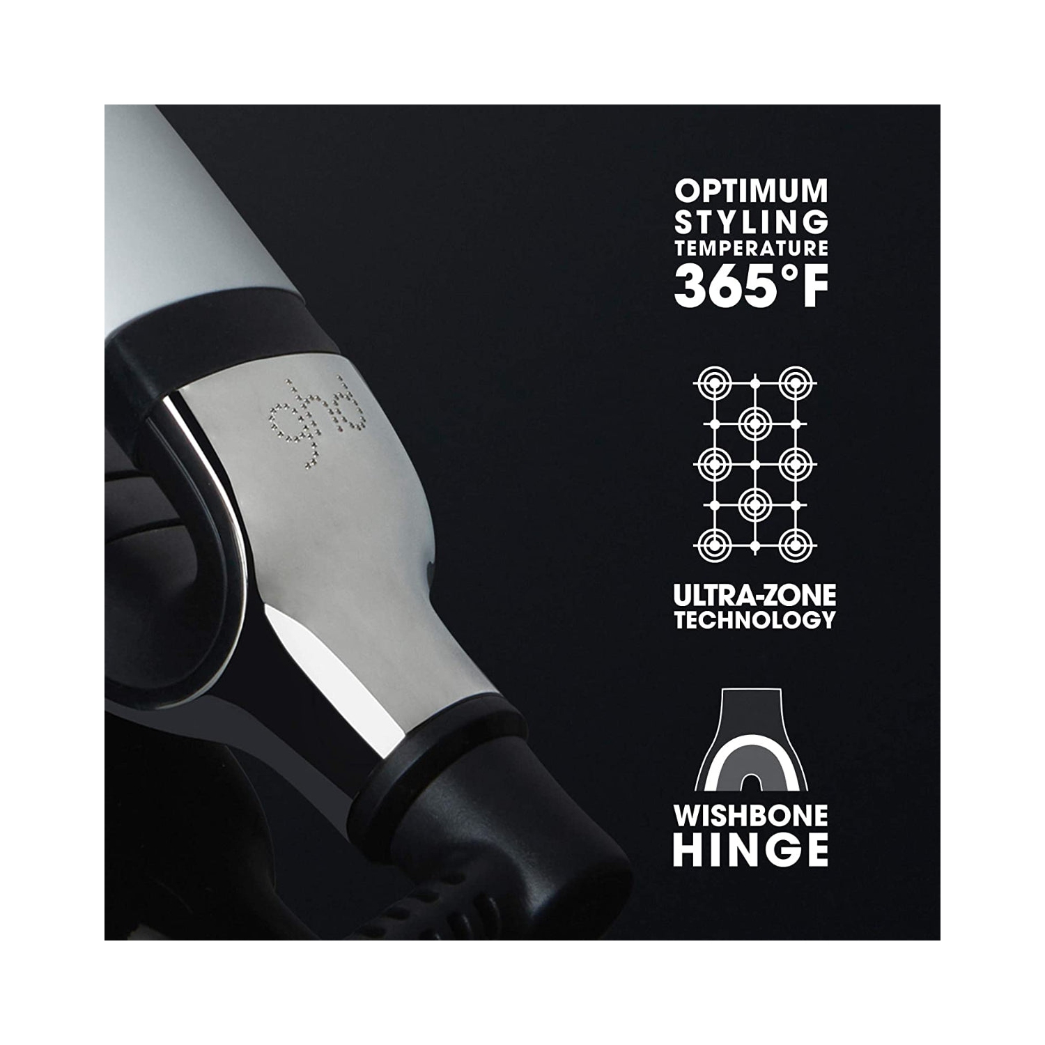 ghd Platinum+ Hair Straightener, White