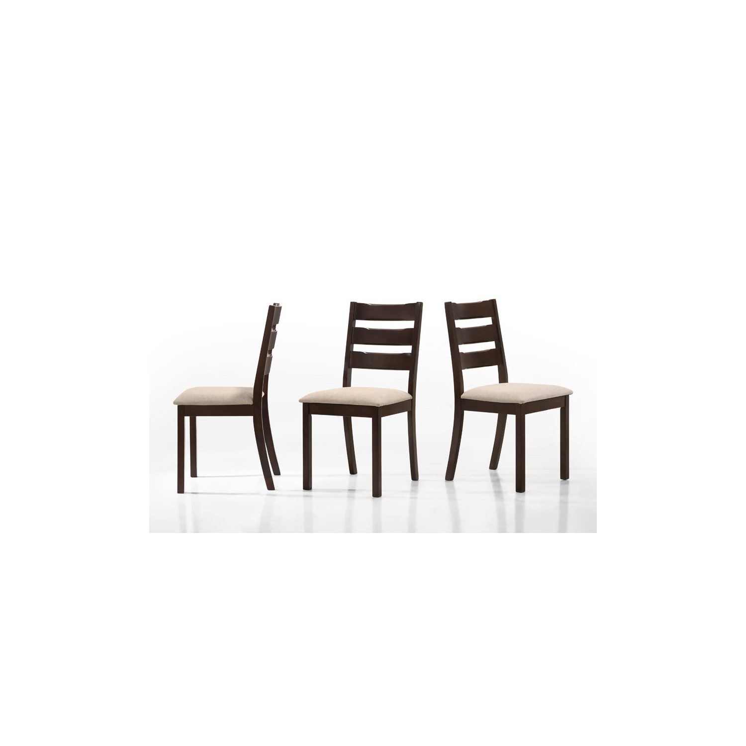 Aerys Bostin Solid wood Dining Table Set with 4 Dining Chairs and 1 Dining Bench in Cappuccino