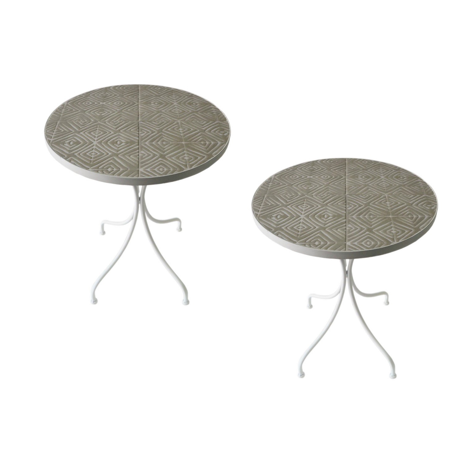 Mosaic Art Collection Peace Lily Accent Table