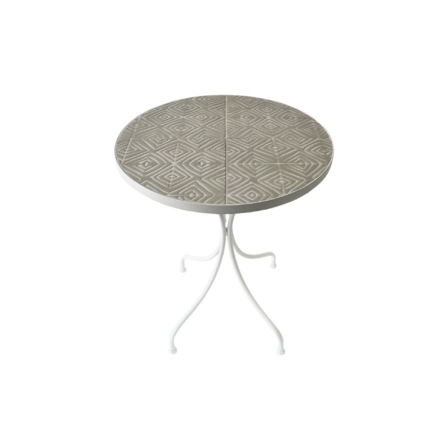 Mosaic Art Collection Peace Lily Accent Table