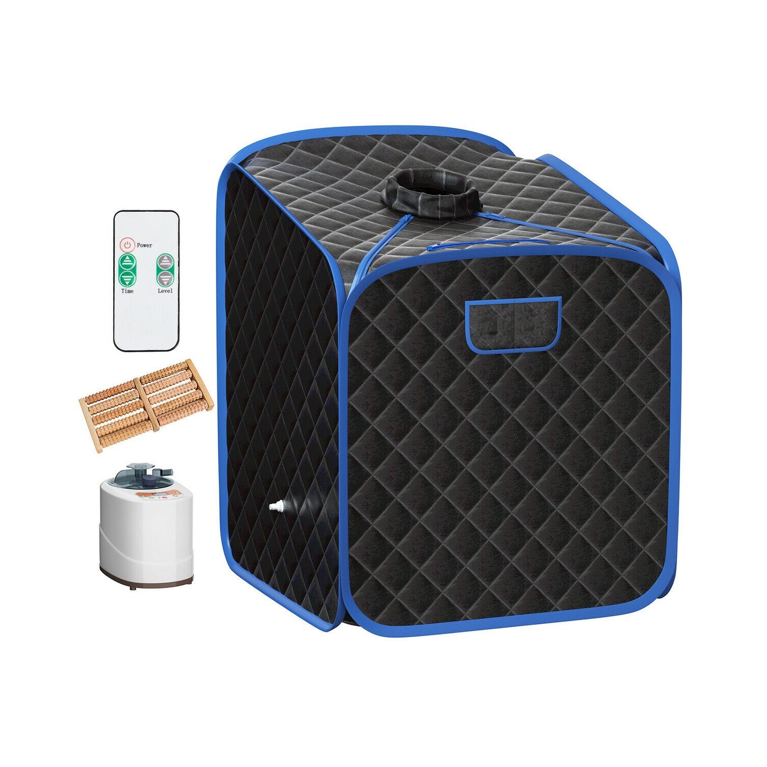 Sauna à vapeur portatif pliable pour la maison avec fermeture à glissière et télécommande